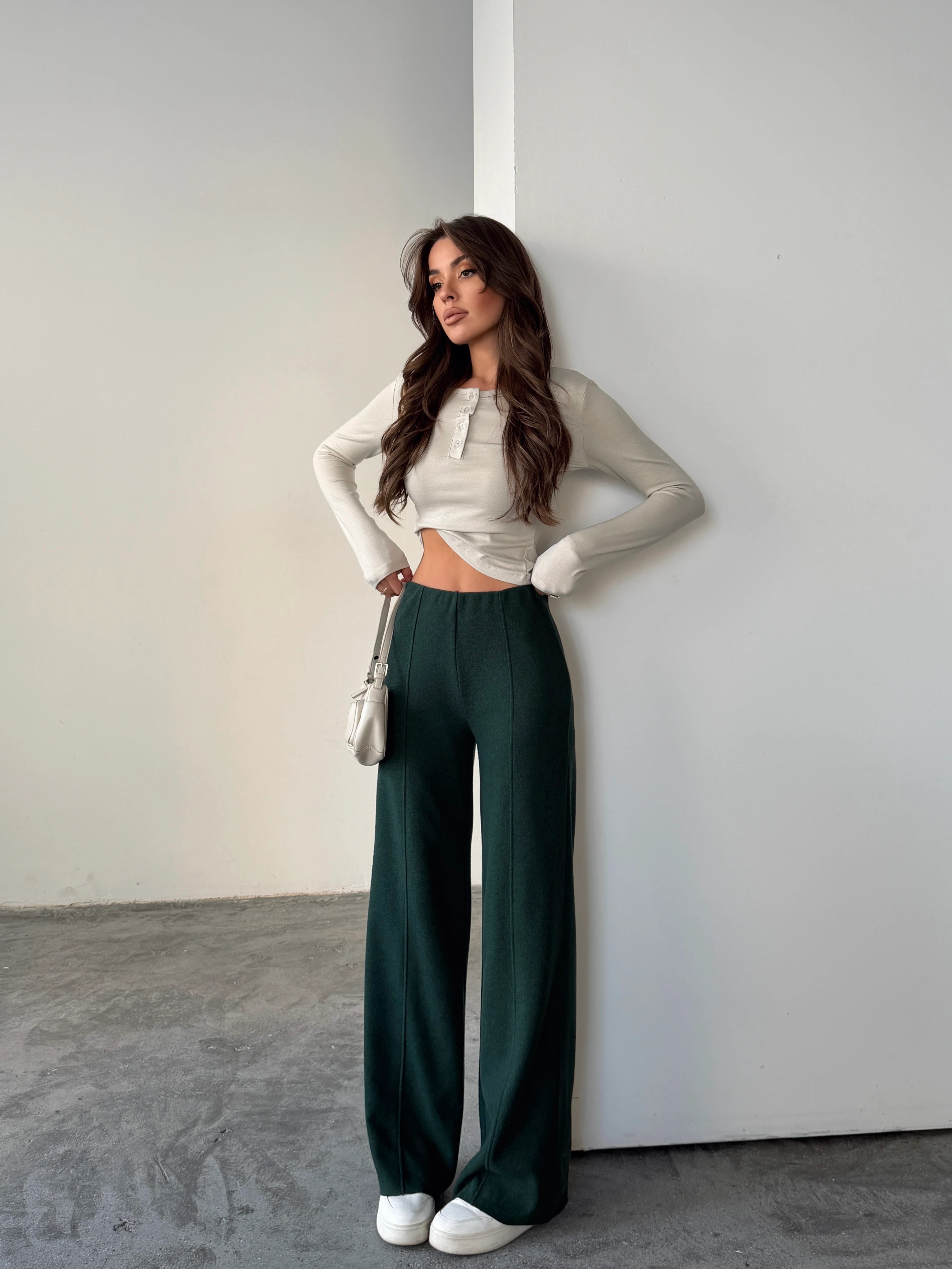 Çimalı Bel Lastik Selanik Pantolon