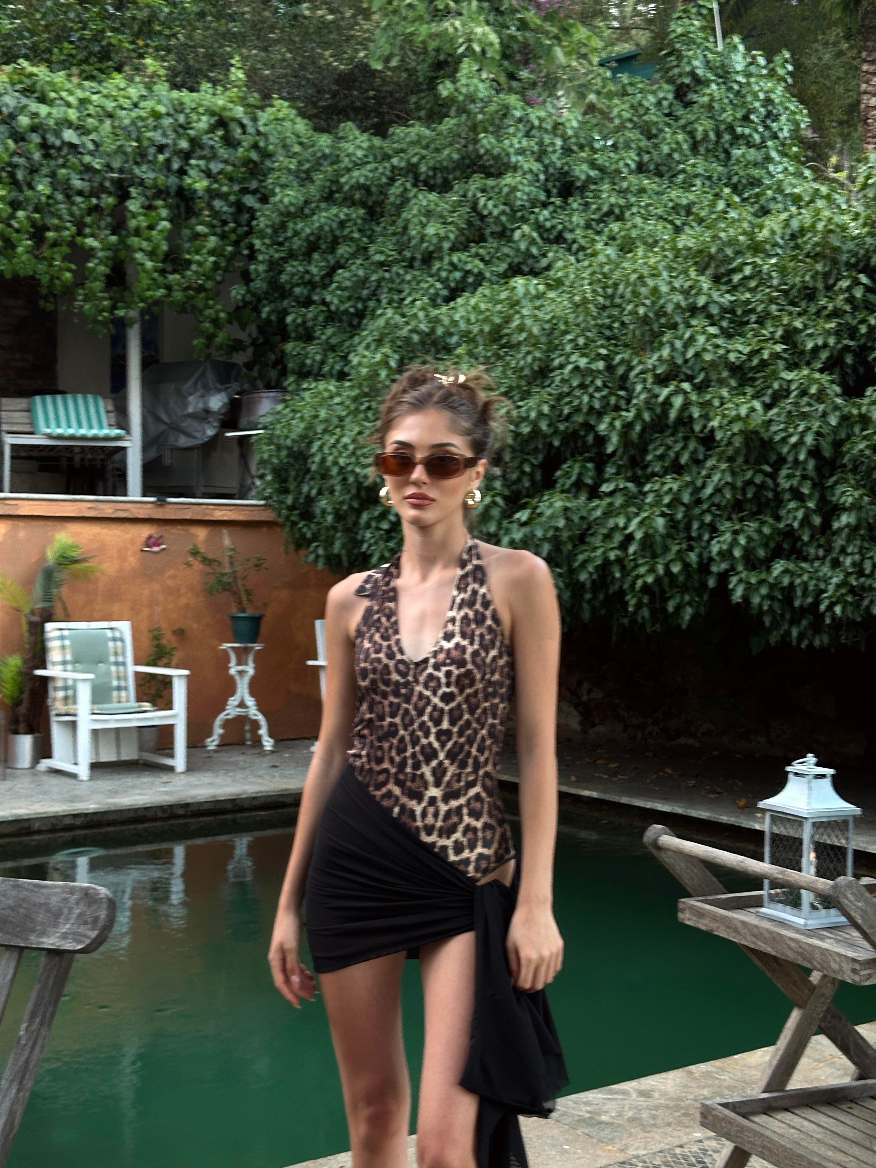 Jade Leopar Bodysuit Leopar