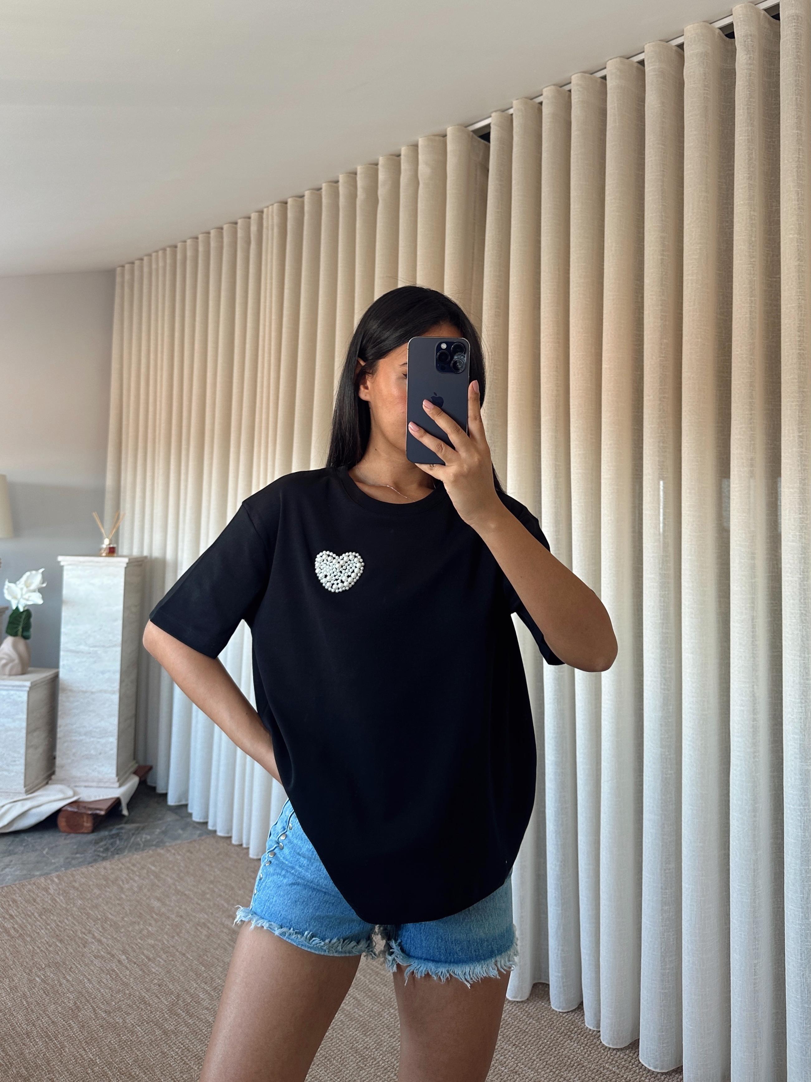 İnci Detay Oversize Basic