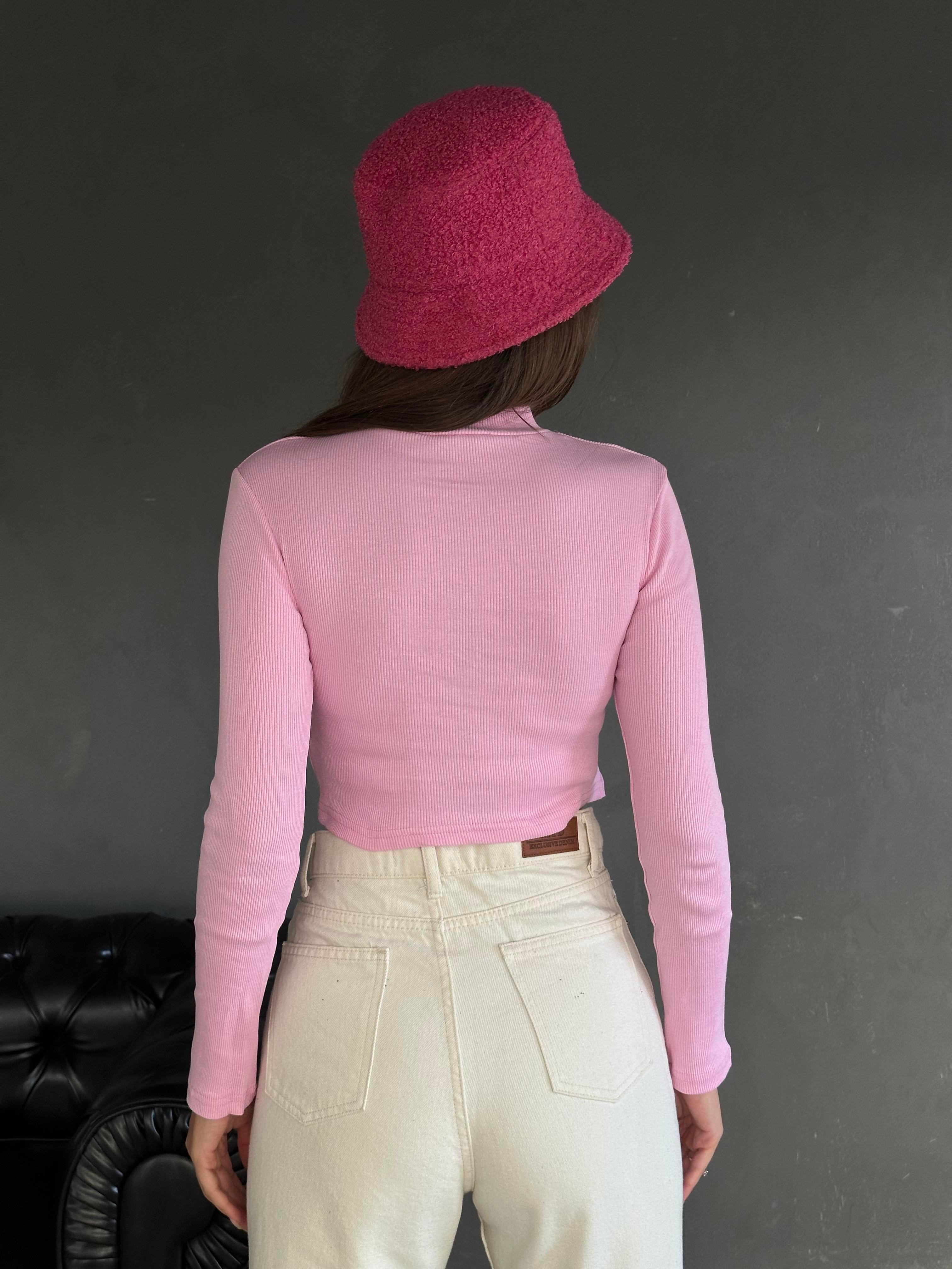 Korseli Balıkçı Bluz Pembe