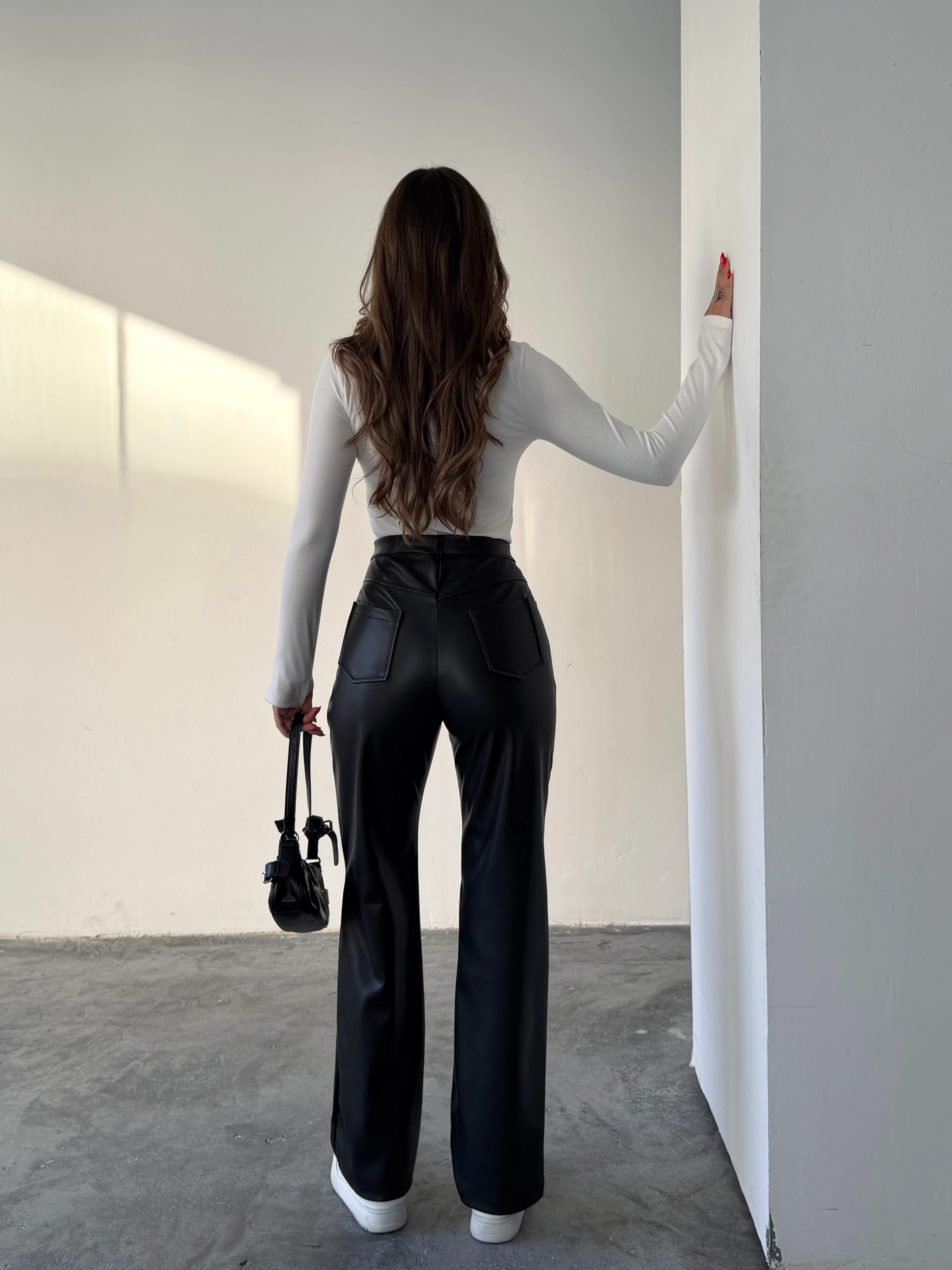 Cepli Suni Deri Pantolon