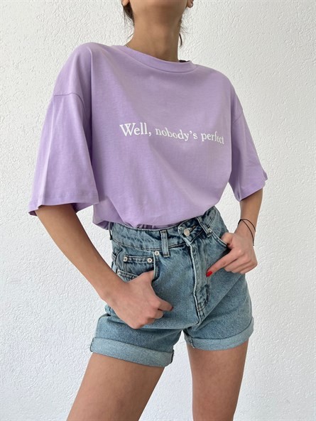 Nobody’s Perfect Oversize Basic Lila
