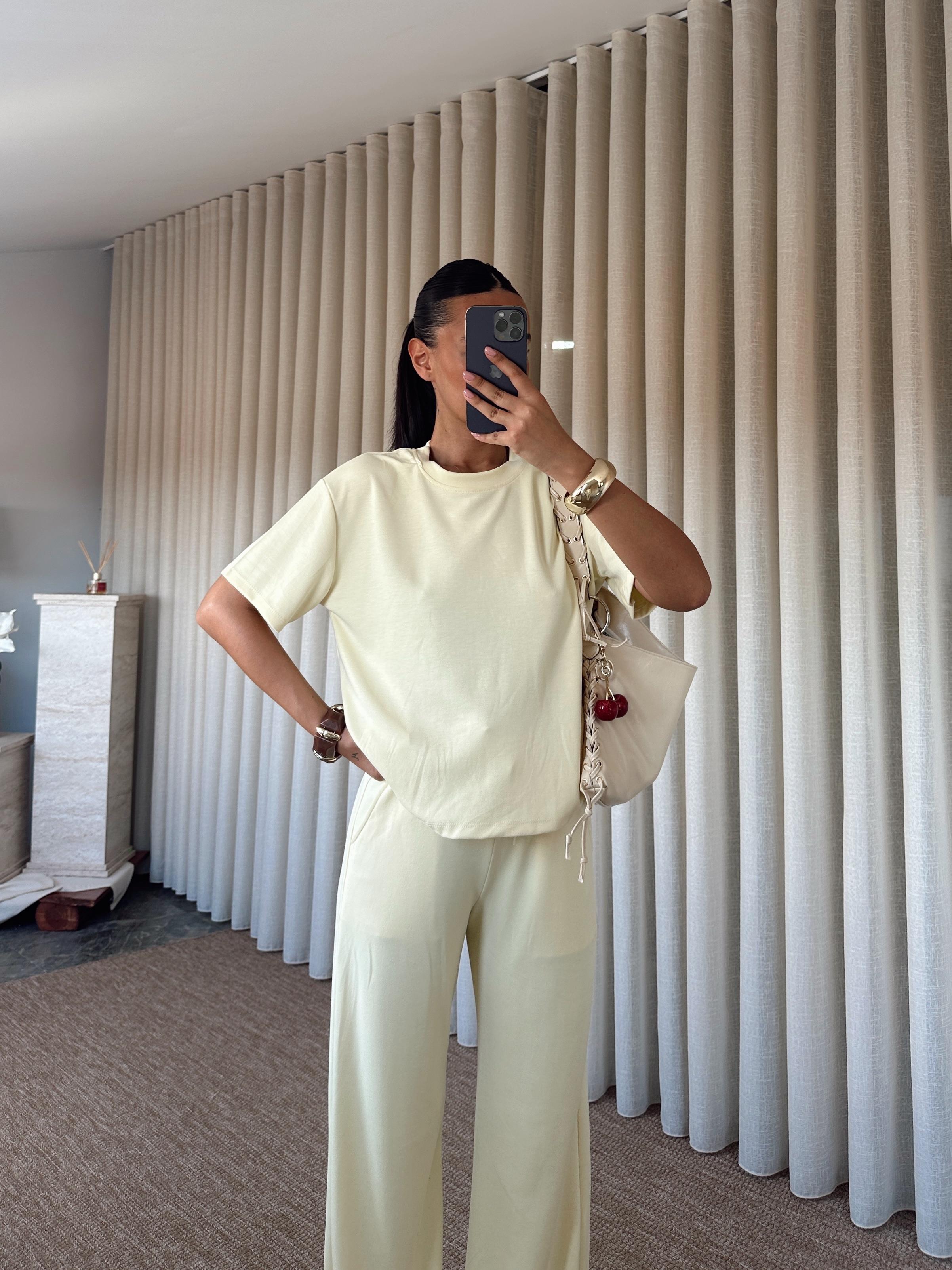 Modal Pantolon T-shirt Takım