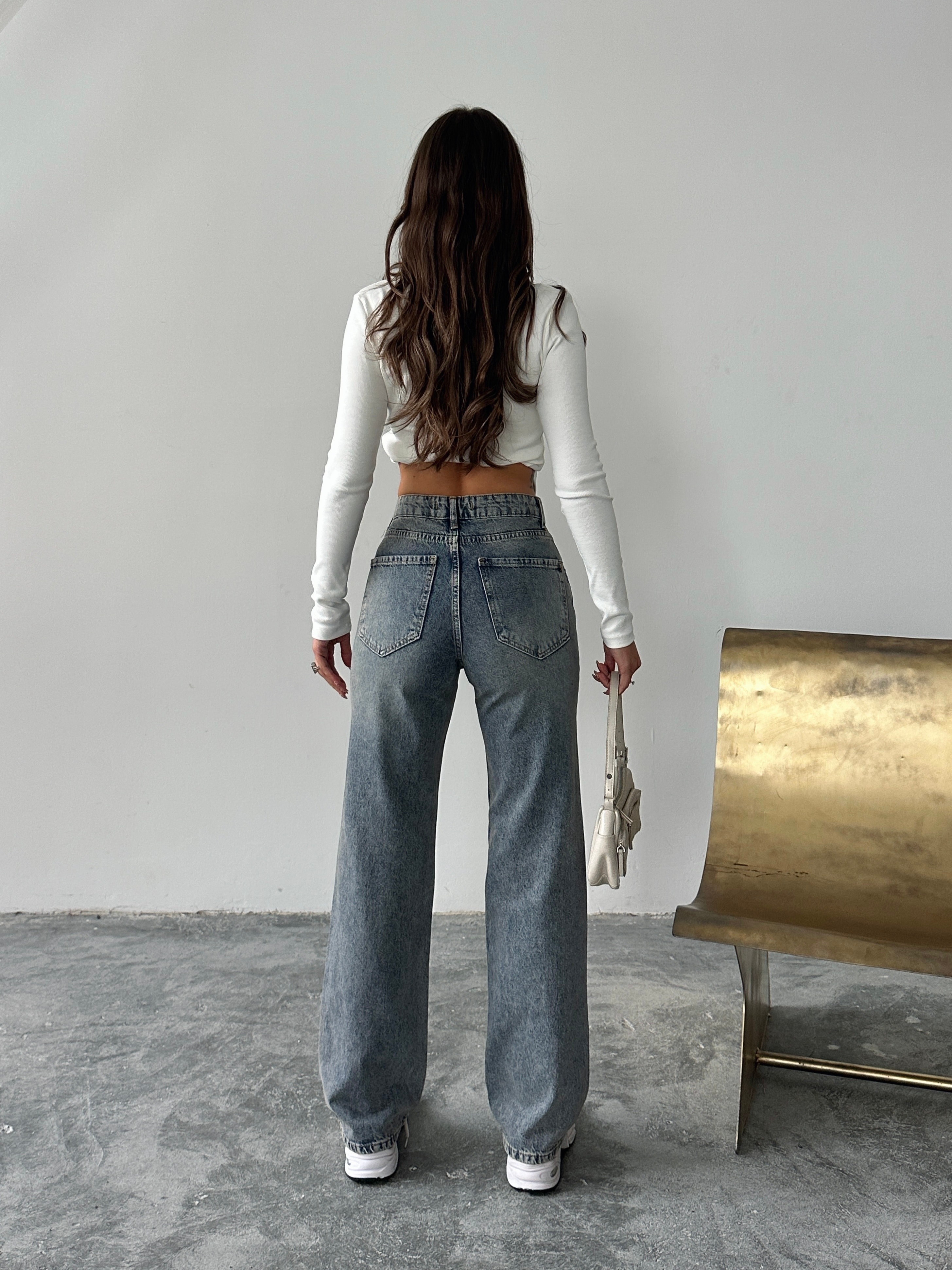 Wide Leg Eskitme Jean