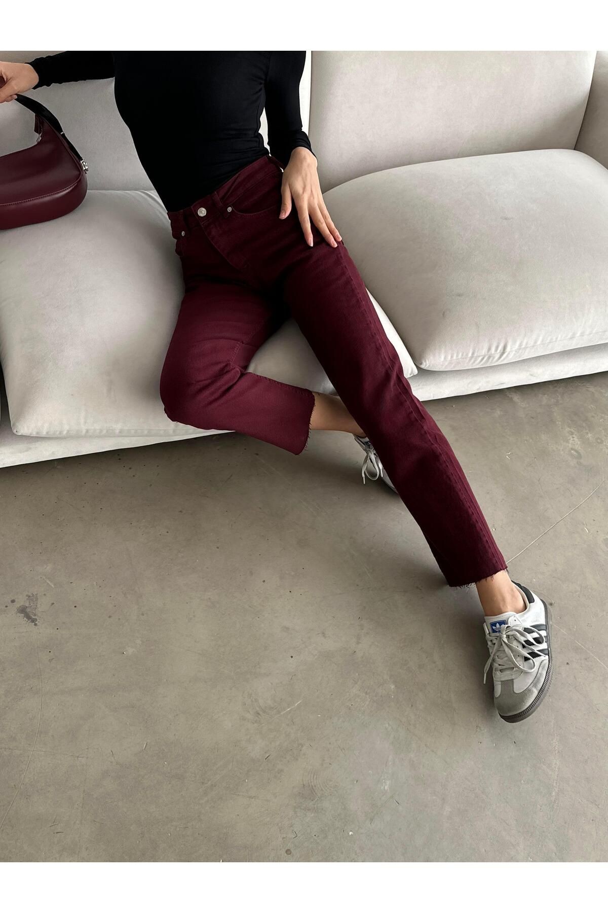 Original Straight Jeans Bordo