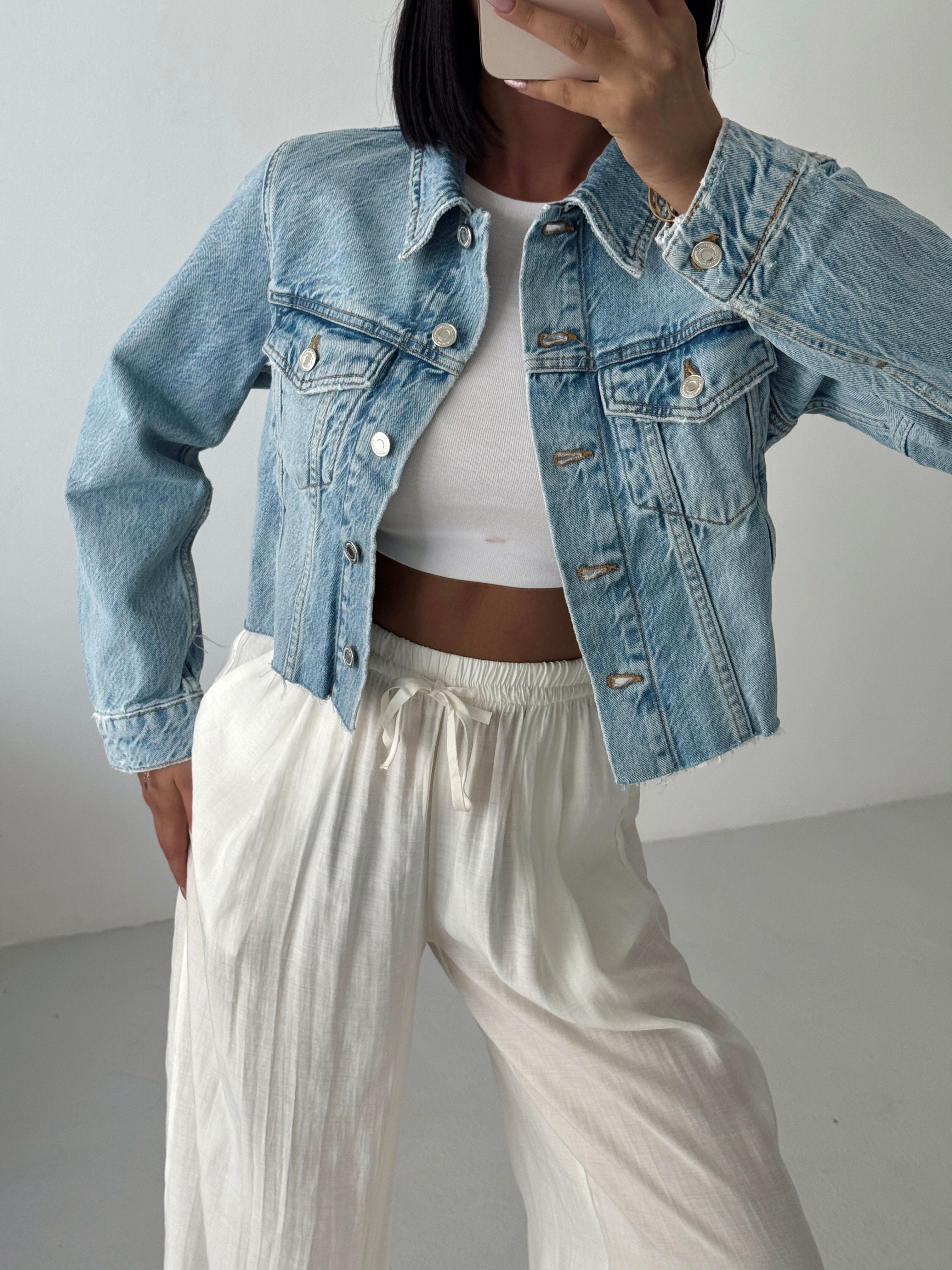 Orıgınal Denim Ceket  - Buz Mavi