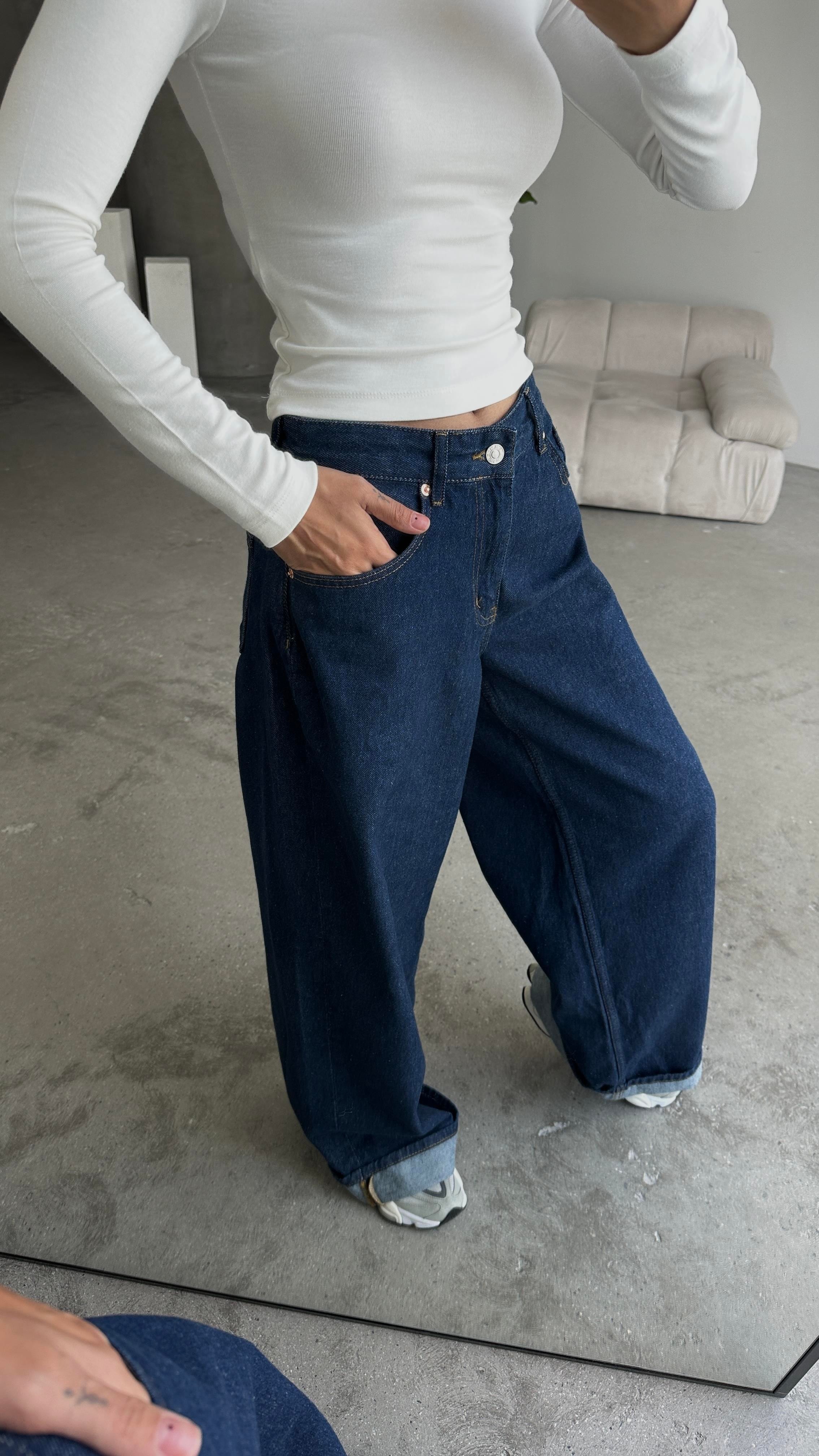 Baggy Jeans Lacivert