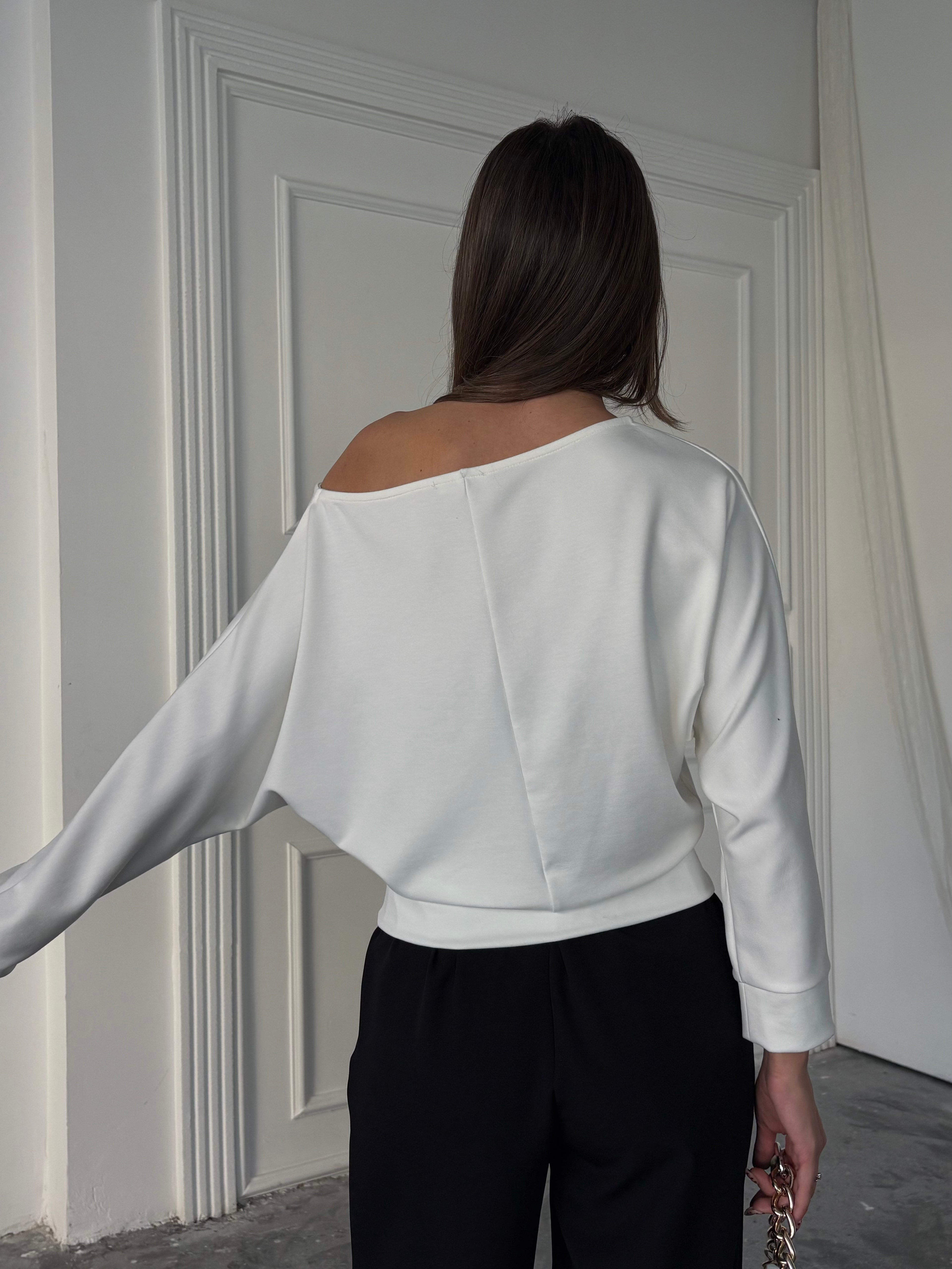 Yarasa Kol Bluz  - Ekru