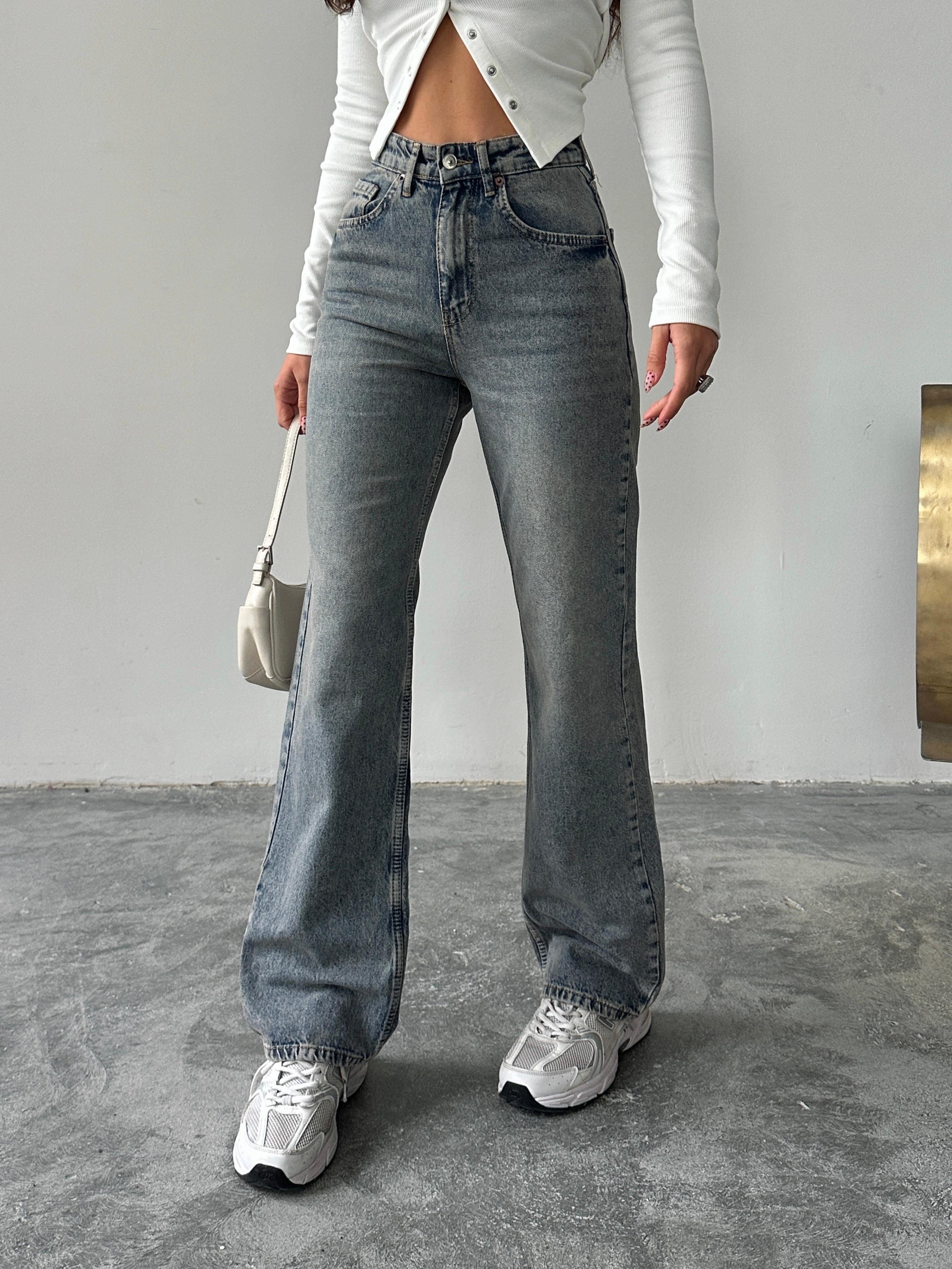 Wide Leg Eskitme Jean