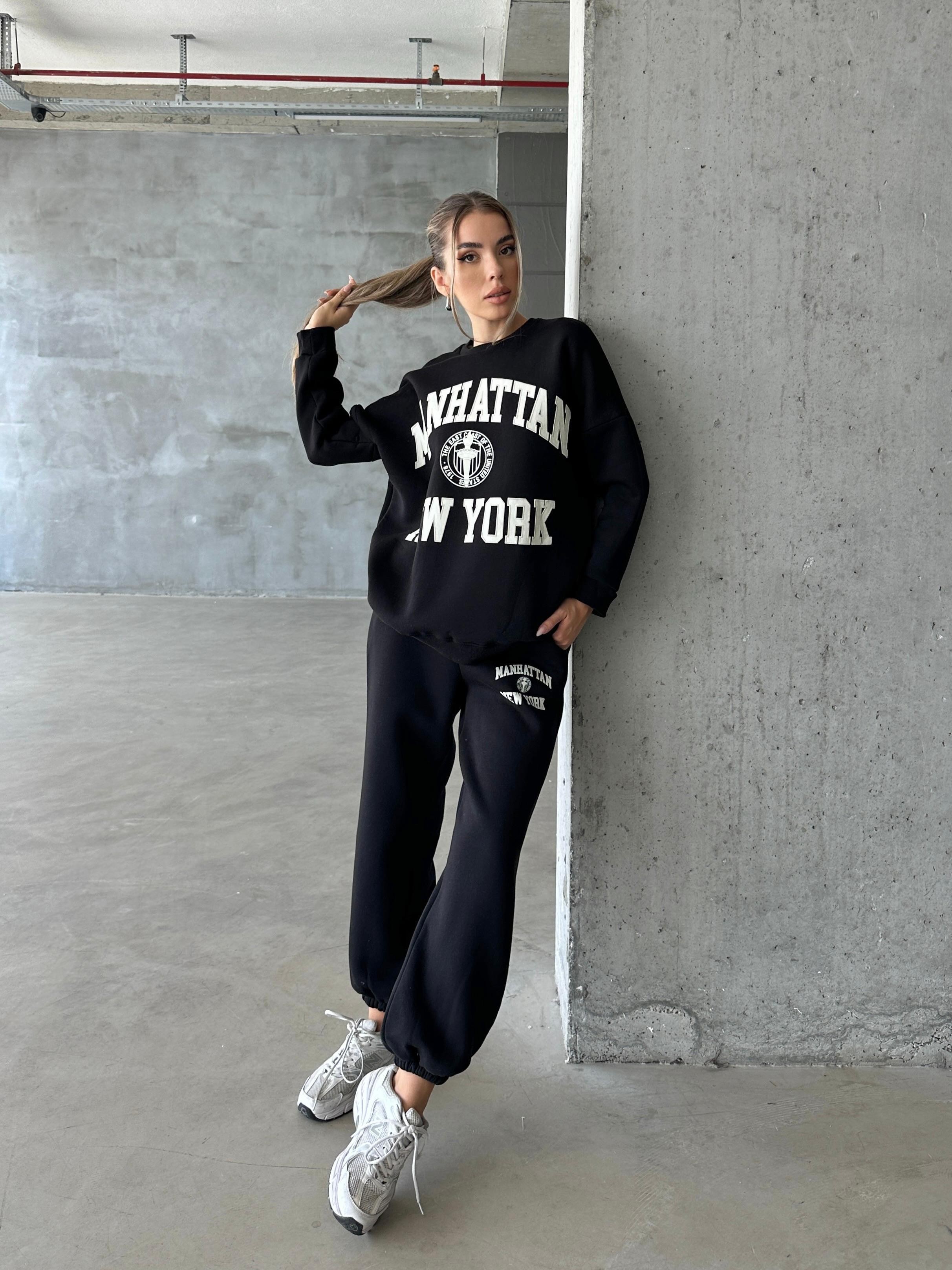 Sweatshirt Jogger Eşofman Takım Siyah