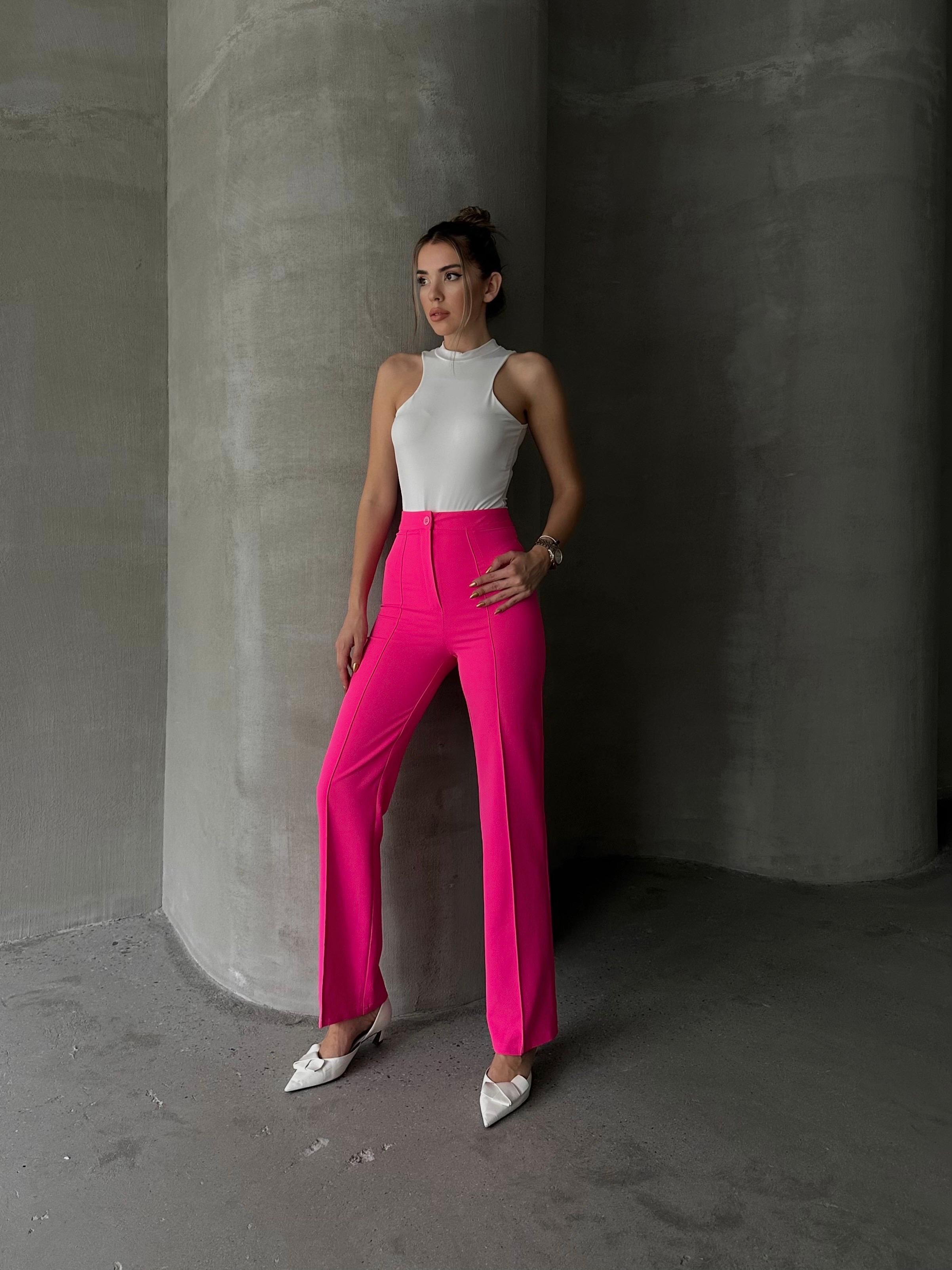 Ön Dikiş Boru Paça Kumaş Pantolon