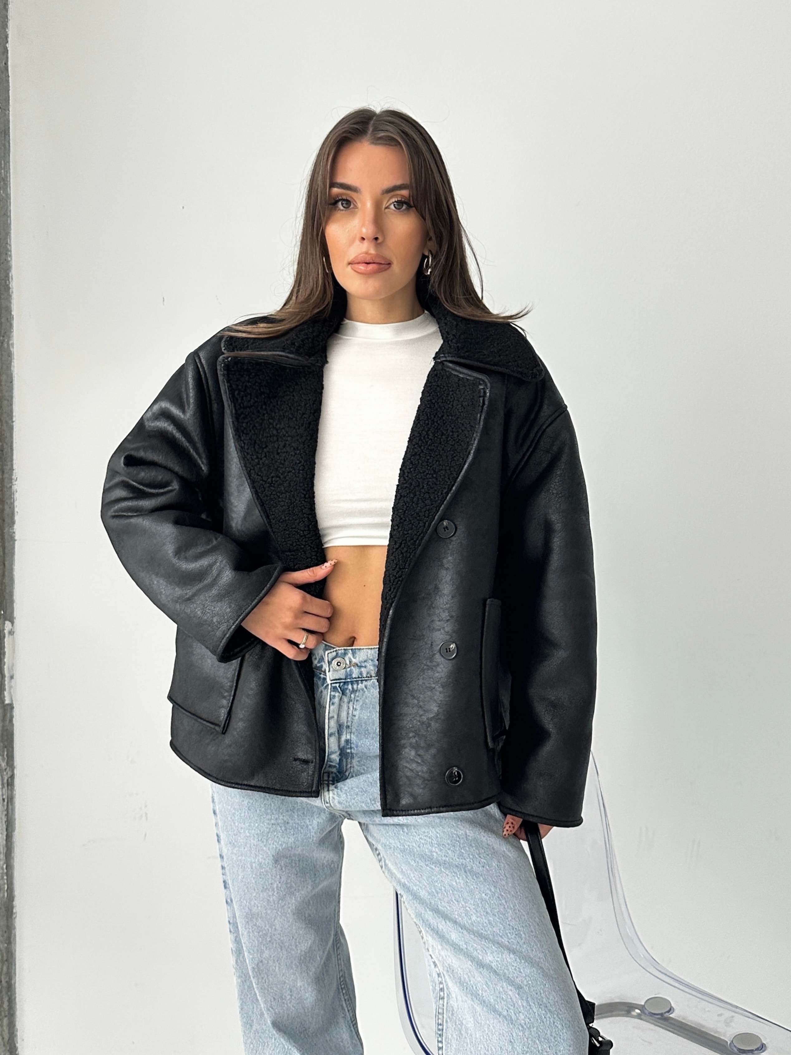 İçi Kürklü Oversize Mont