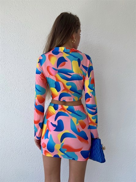 Original Colourful İkili Takım Pembe-Mavi