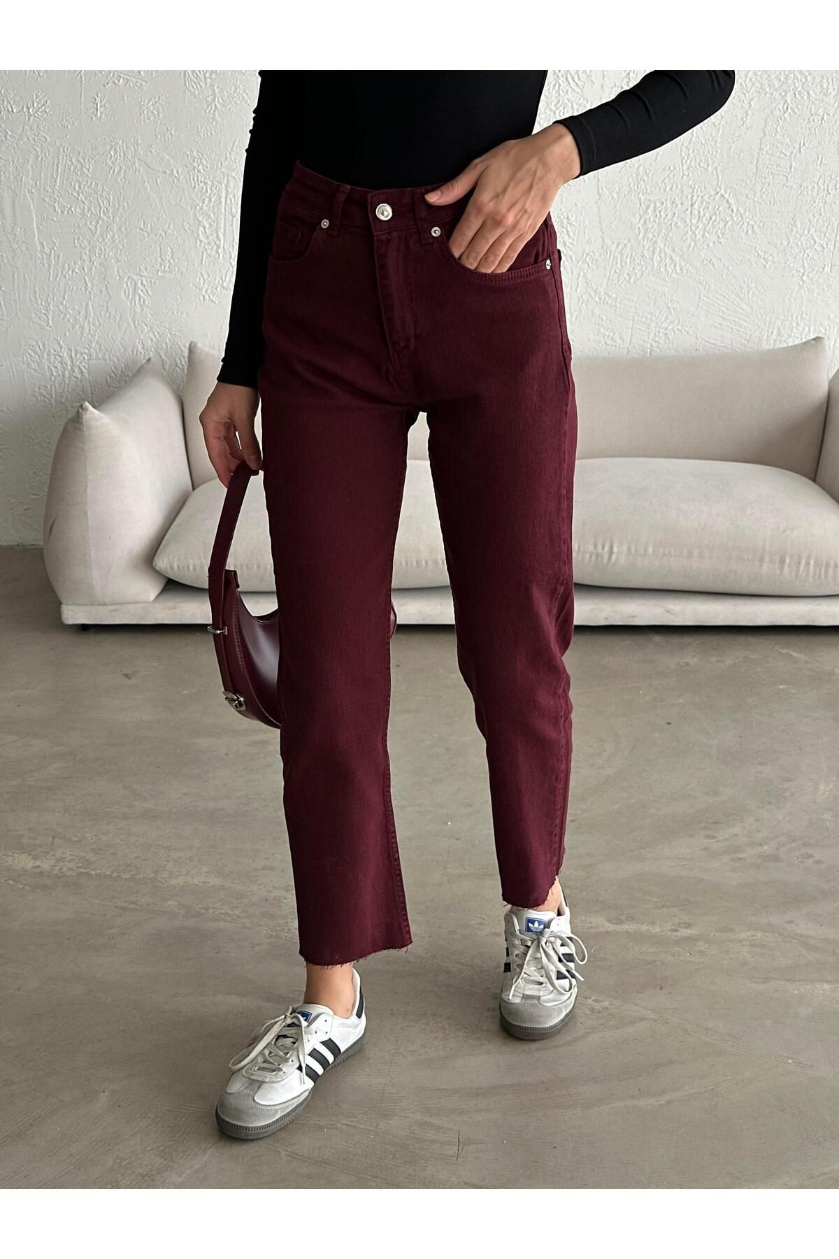 Original Straight Jeans Bordo