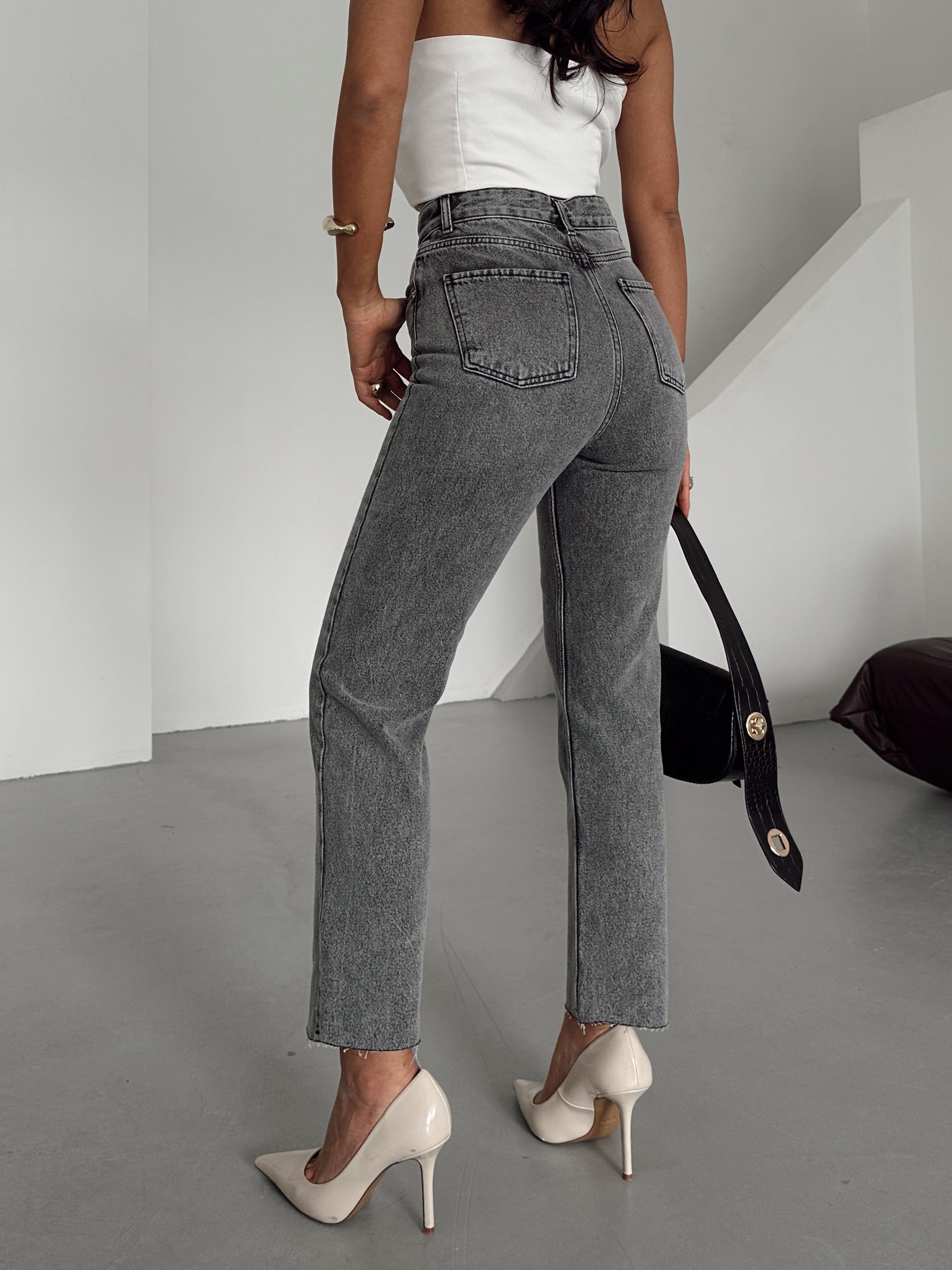 Massimo Mom Fit Jean - Füme