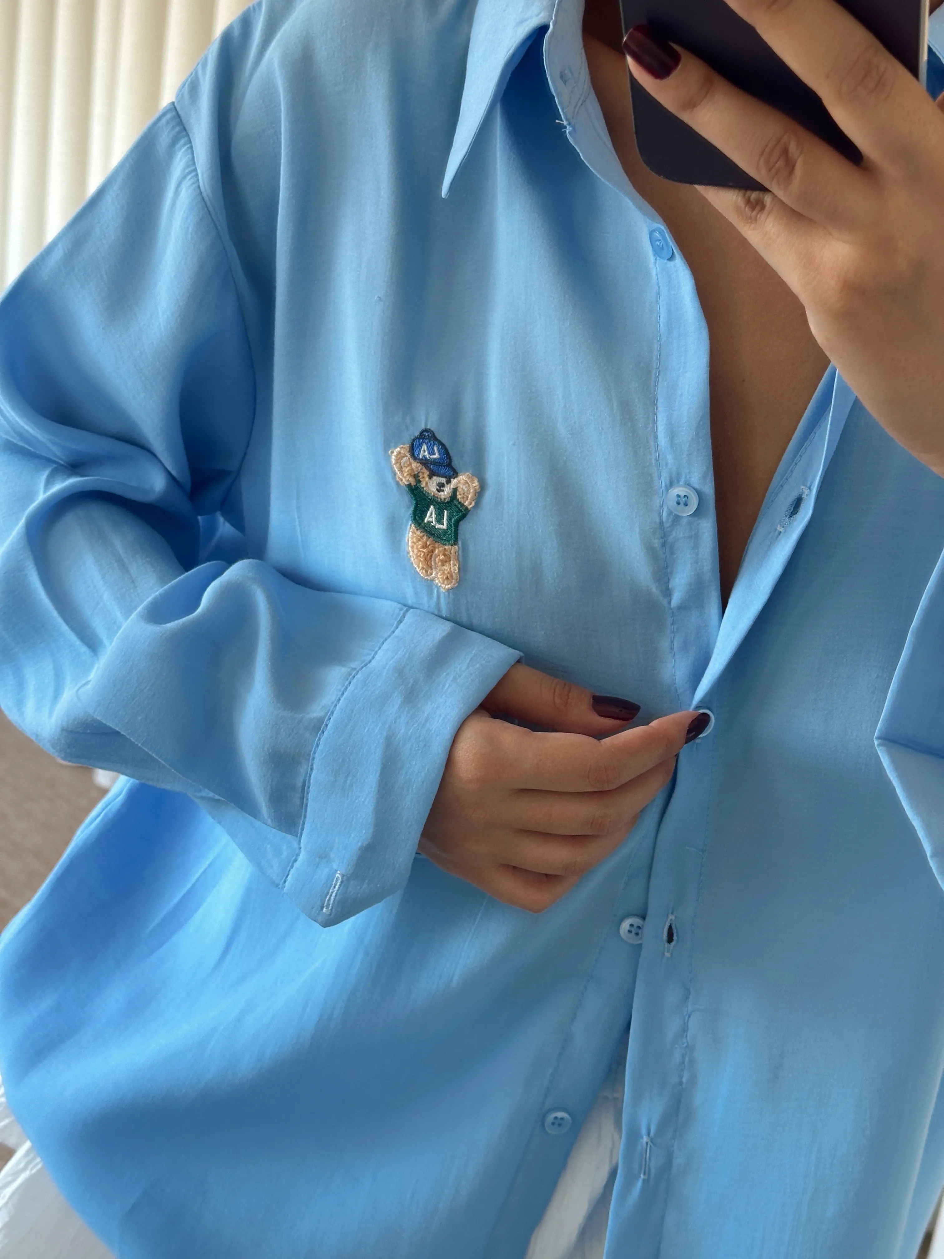 Modal Ayıcıklı Gömlek