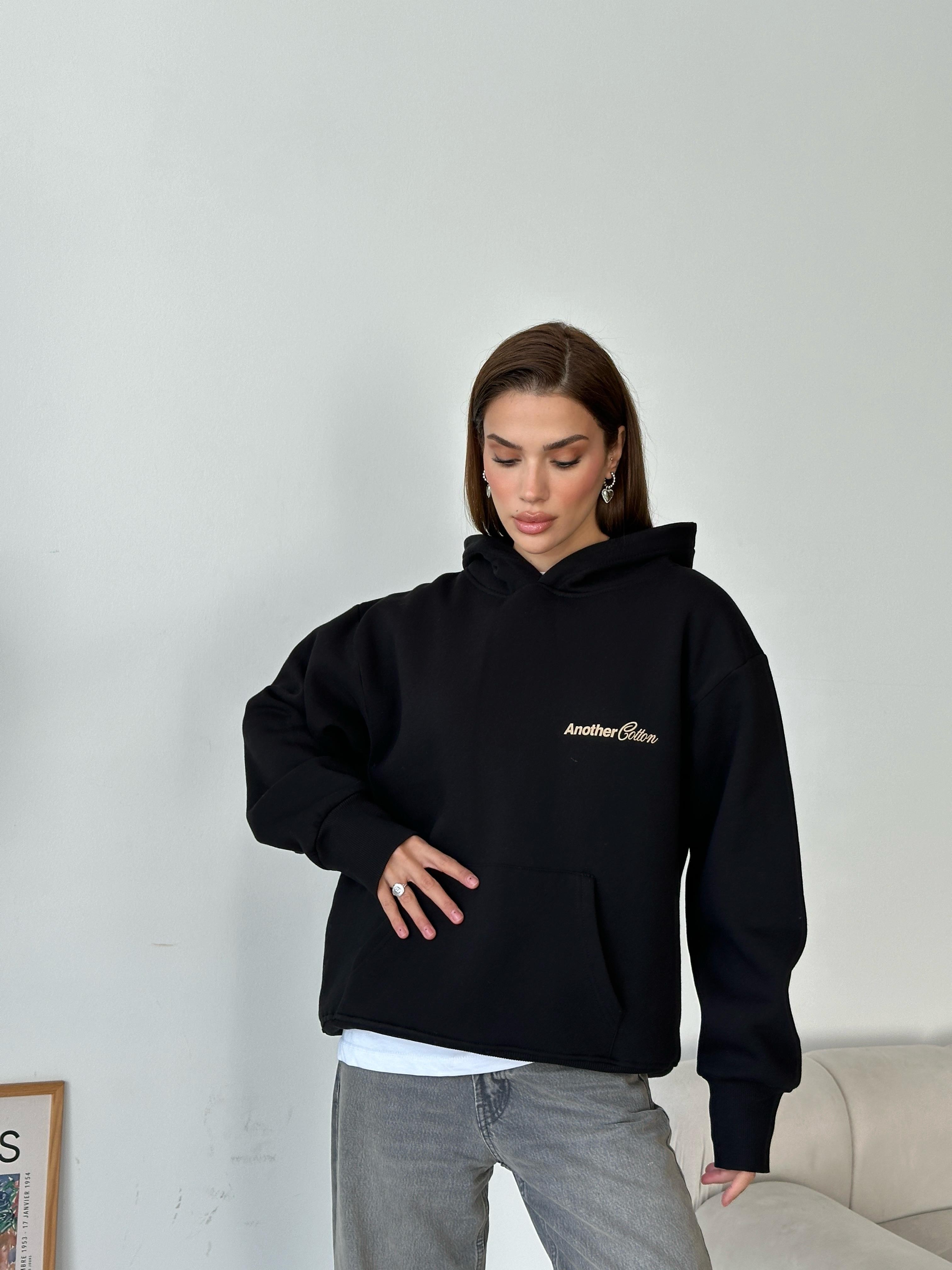 Another Kapüşonlu Sweatshirt Siyah