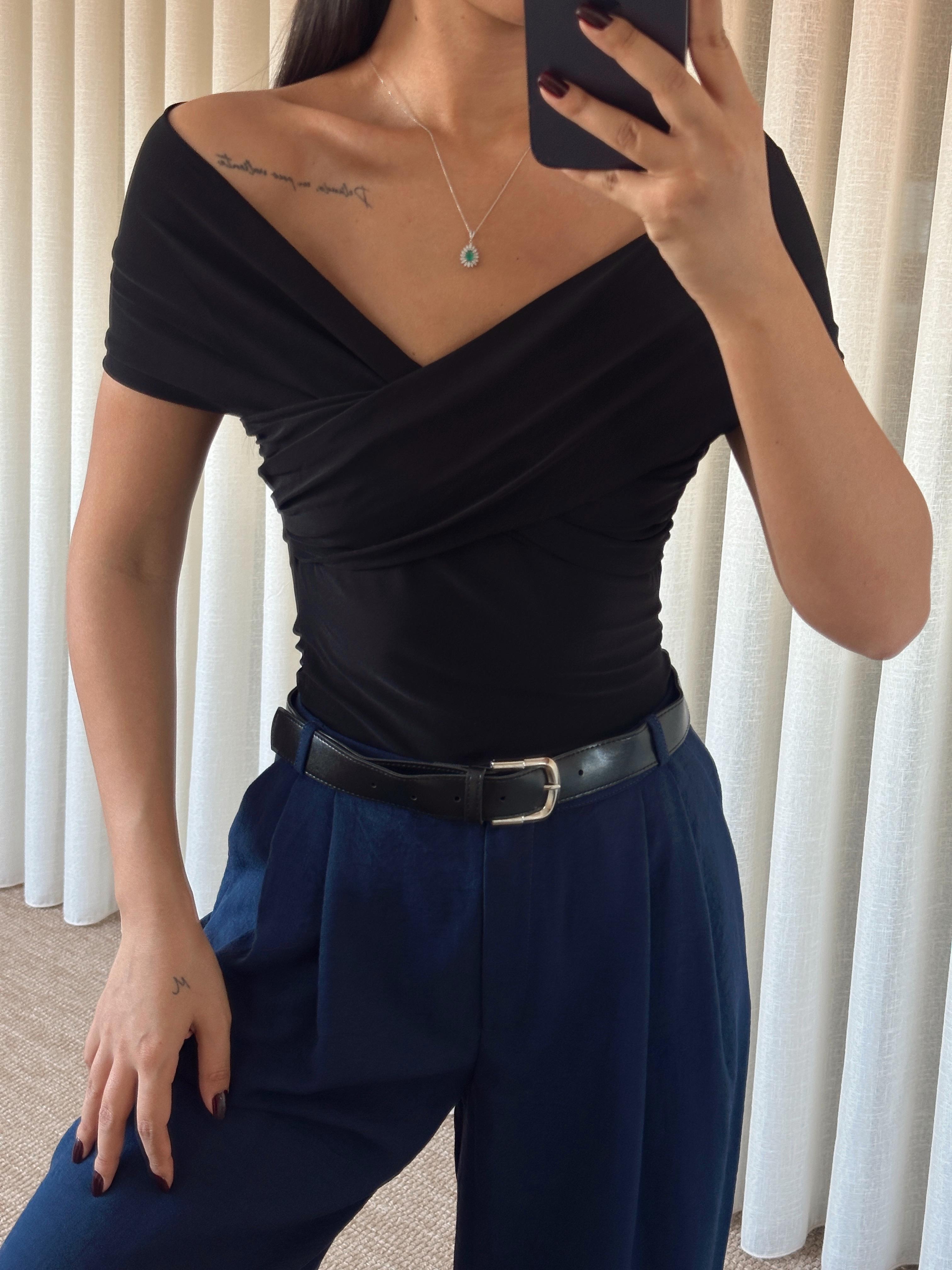 Mandy Madonna Bodysuit Siyah
