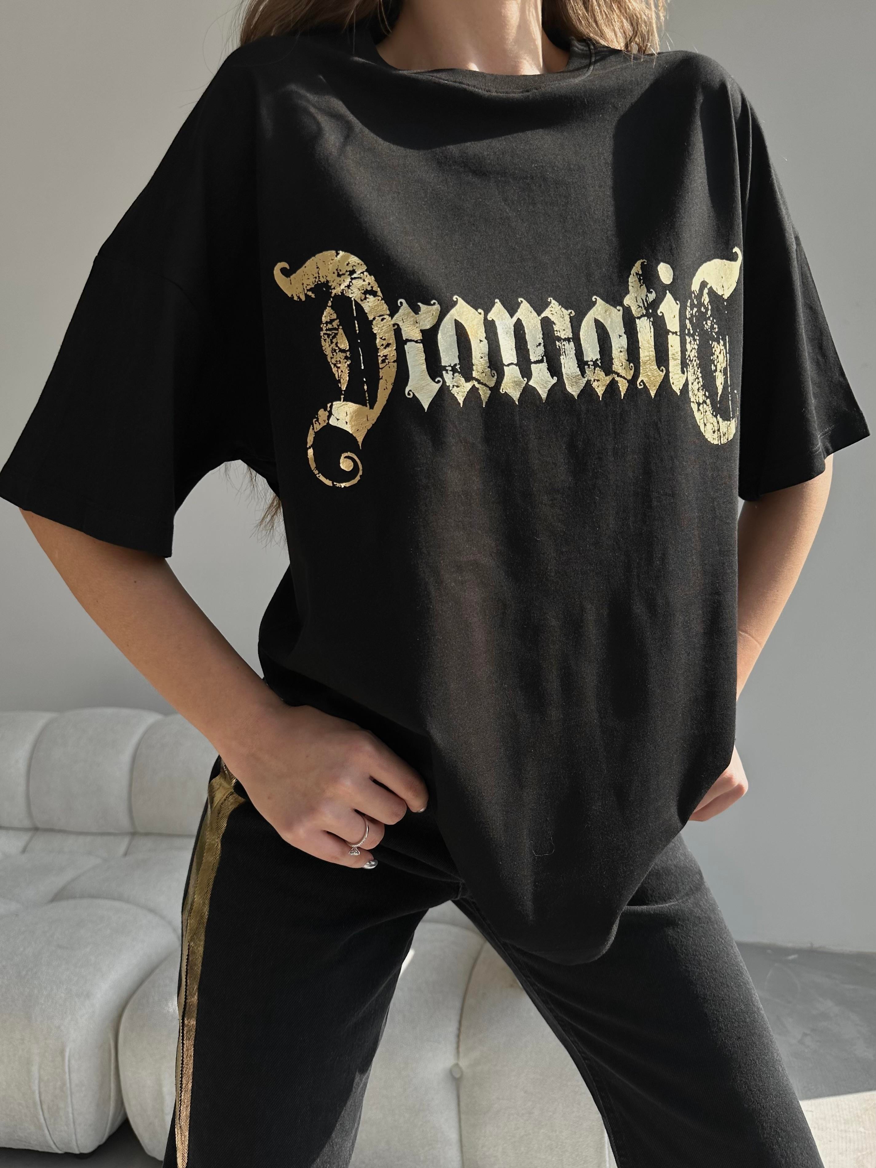 Levi Dramatic Baskılı Tshirt Siyah