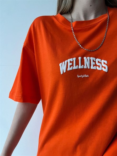 Wellness Kabartma Oversize Basic Turuncu