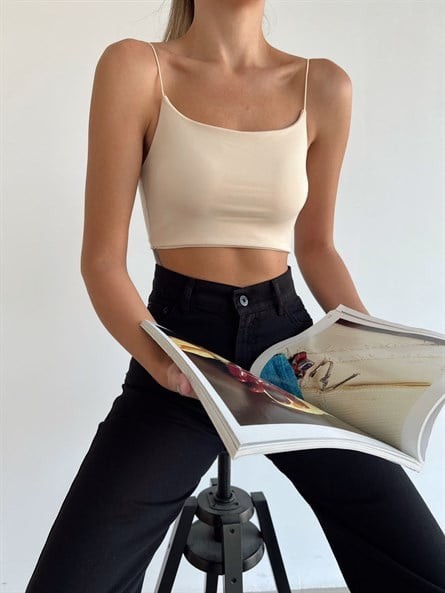 İp Askı Sandy Crop Krem