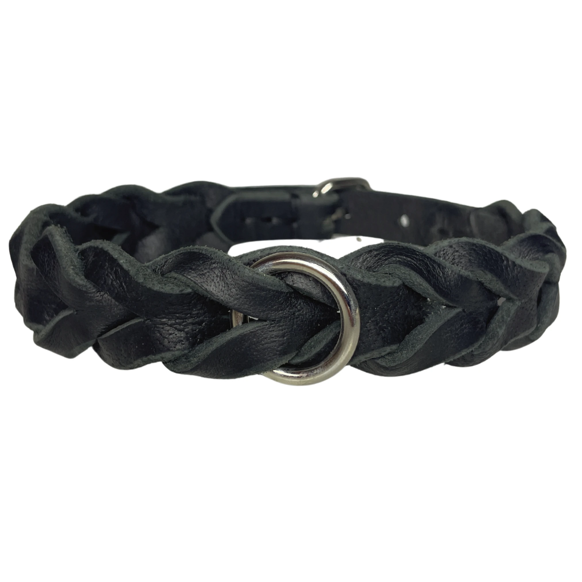 Haven Hakiki Deri Örgü Köpek Tasması