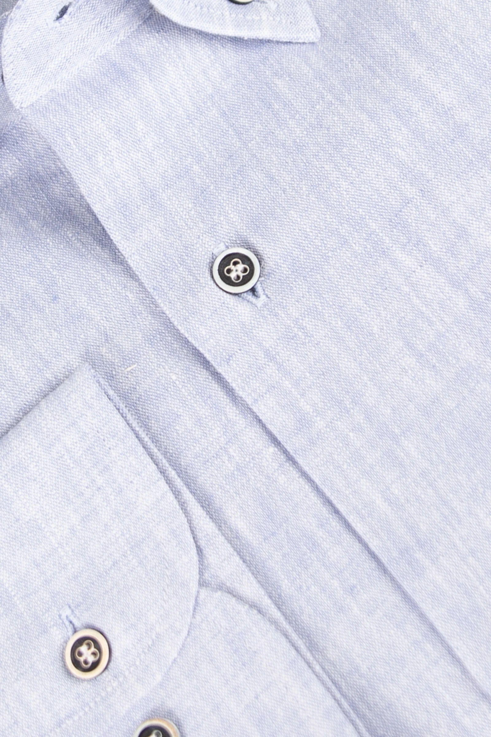 Erkek Keten Gömlek - Mavi