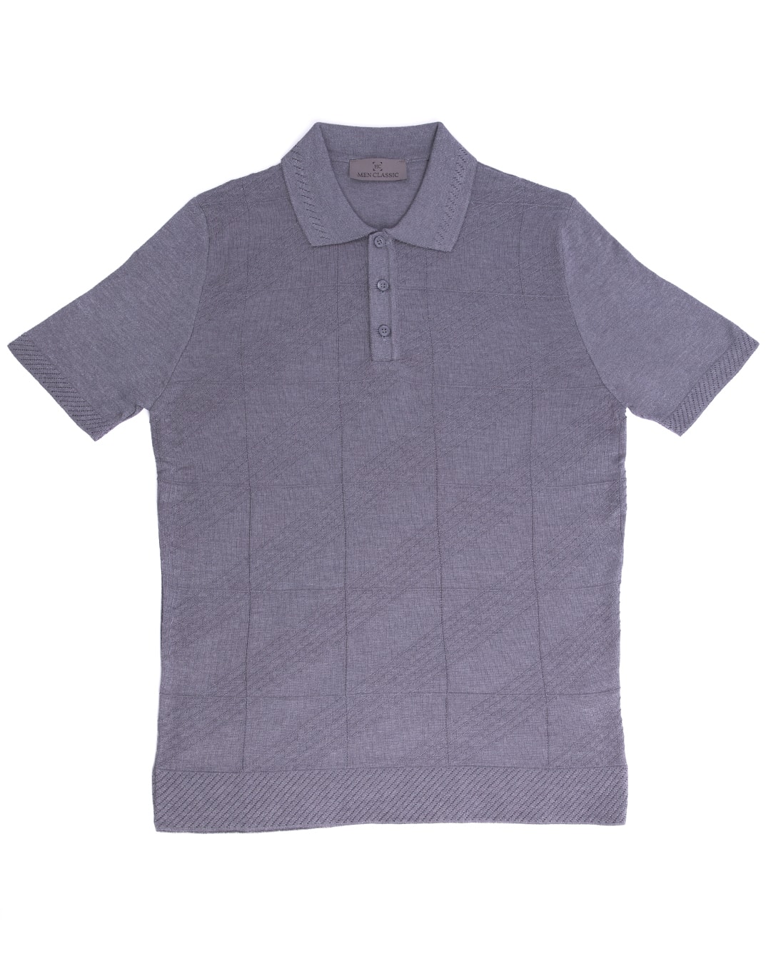 Polo Yaka T-Shirt - Gri