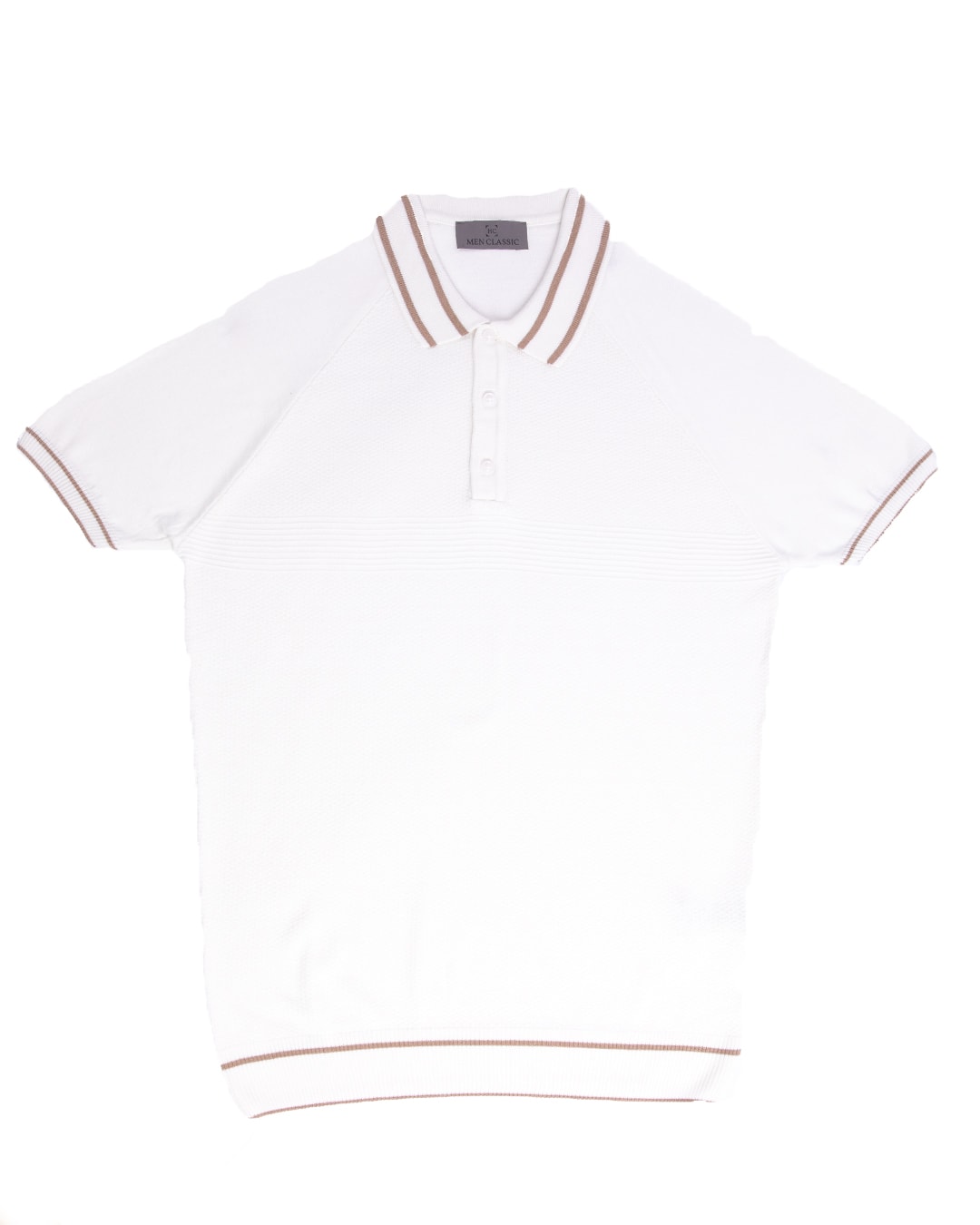 Polo Yaka T-Shirt - Kemik
