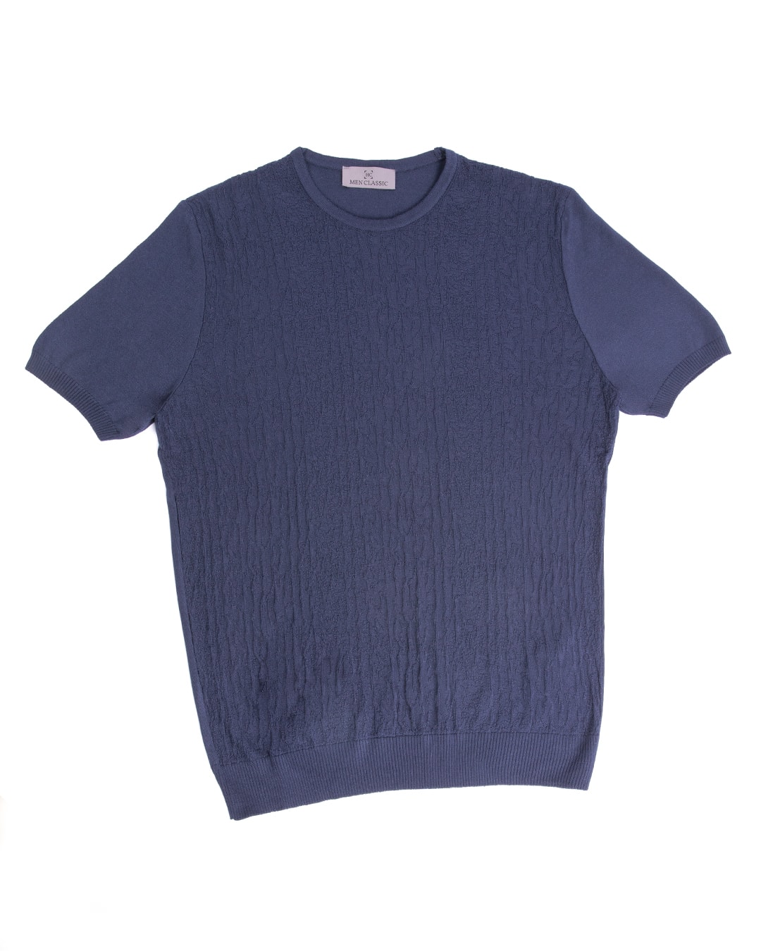 Bisiklet Yaka T-Shirt - Lacivert