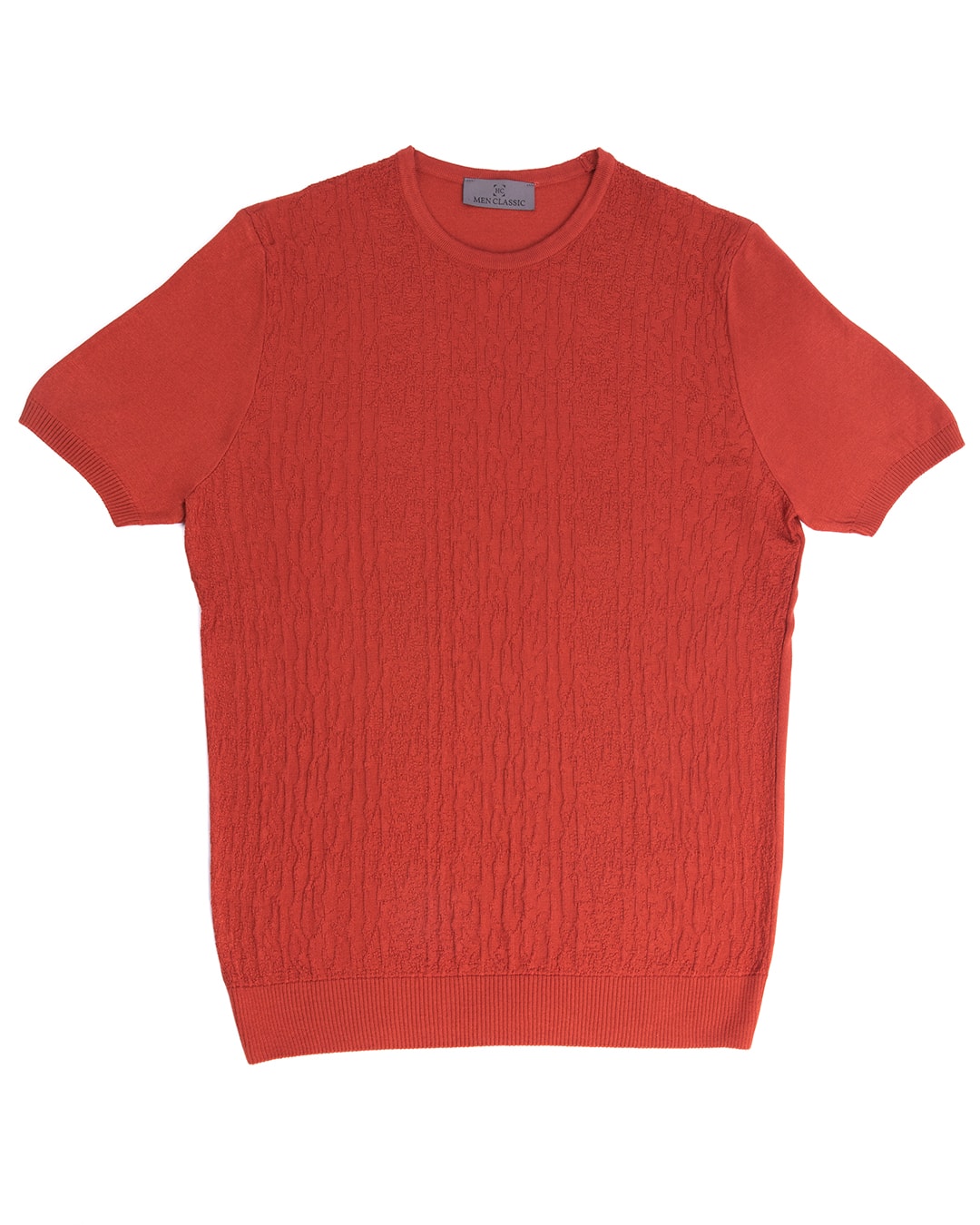 Bisiklet Yaka T-Shirt - Kiremit