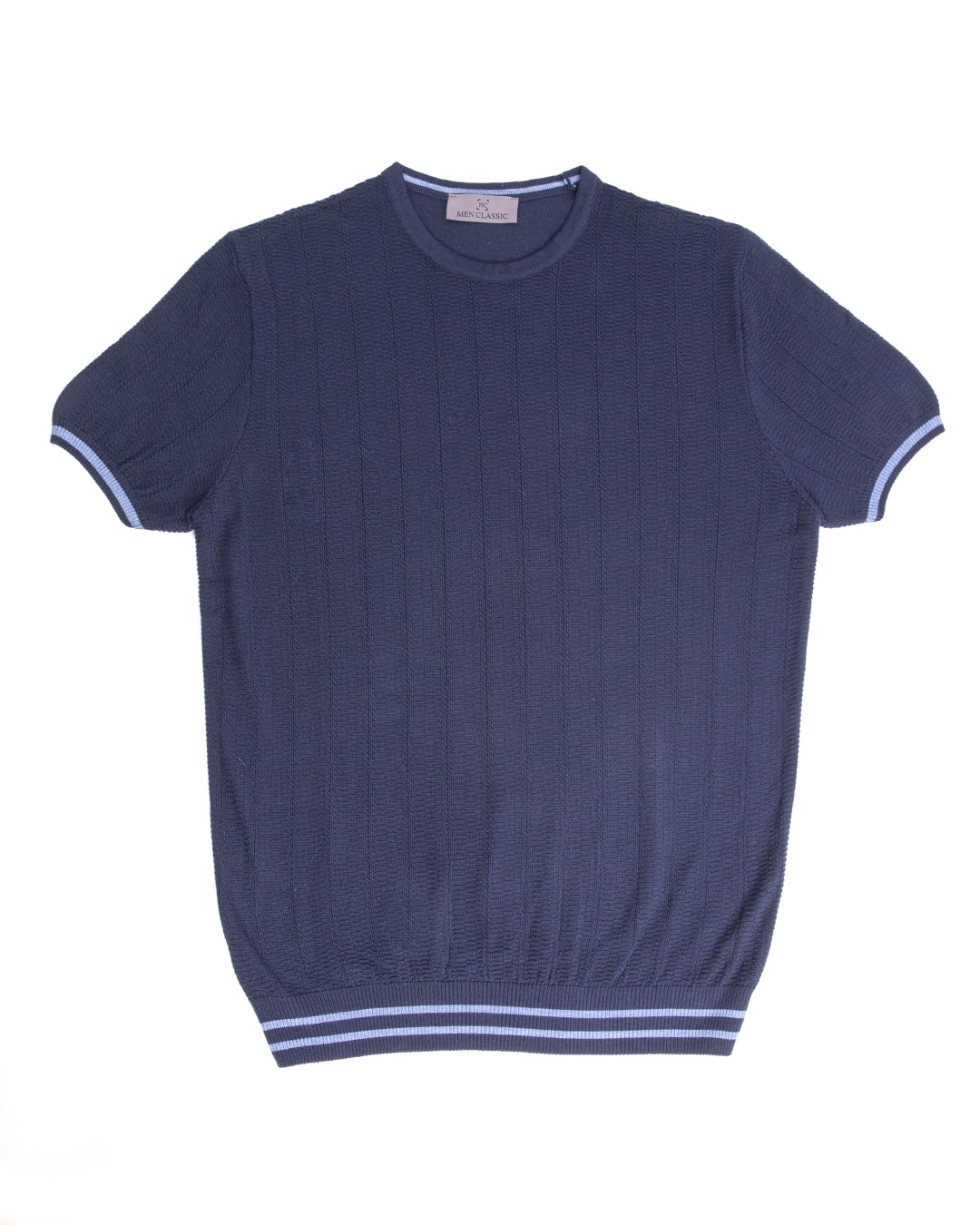 Bisiklet Yaka T-Shirt - Lacivert