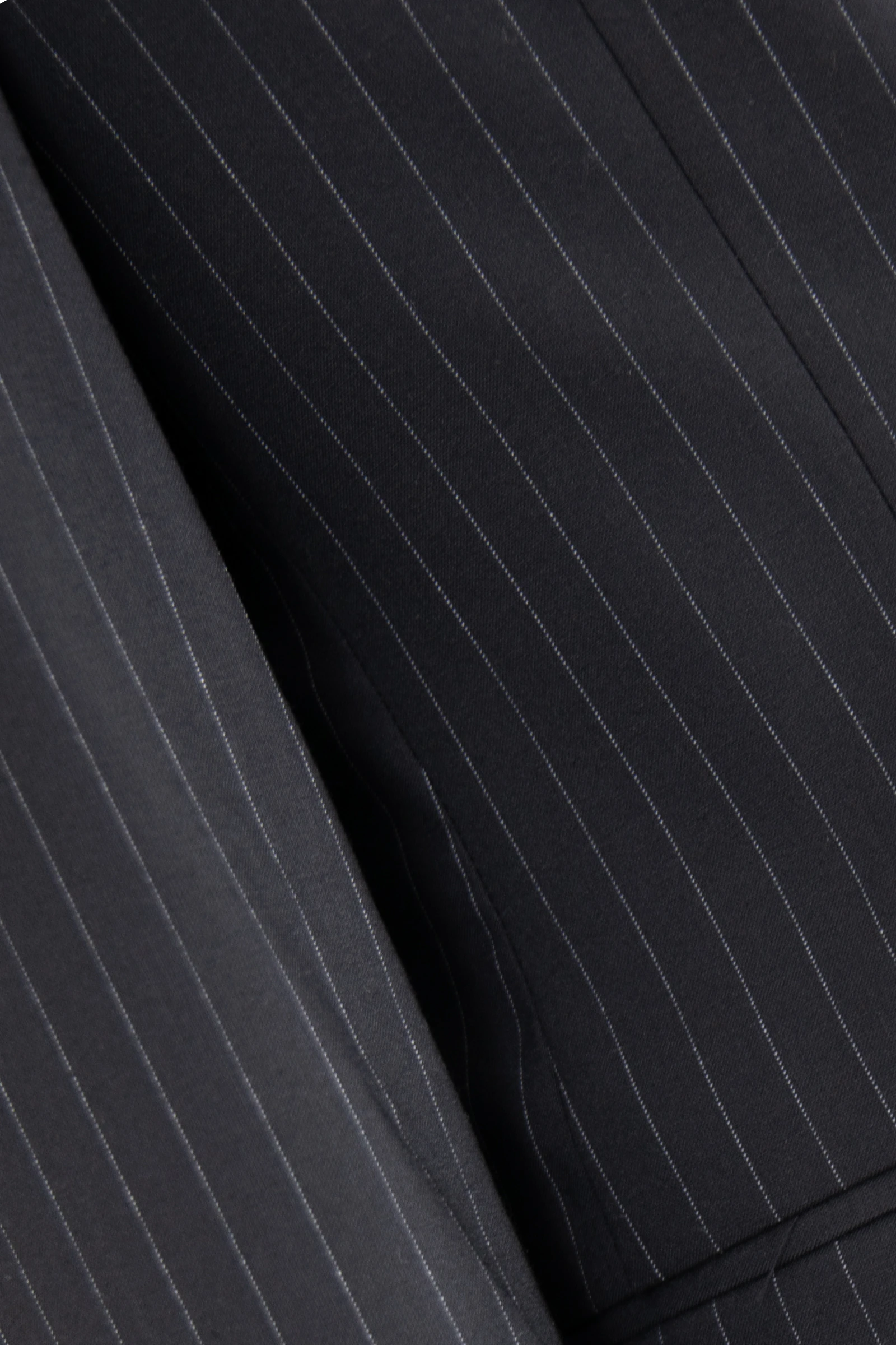 Kruvaze Çizgili Takım Elbise