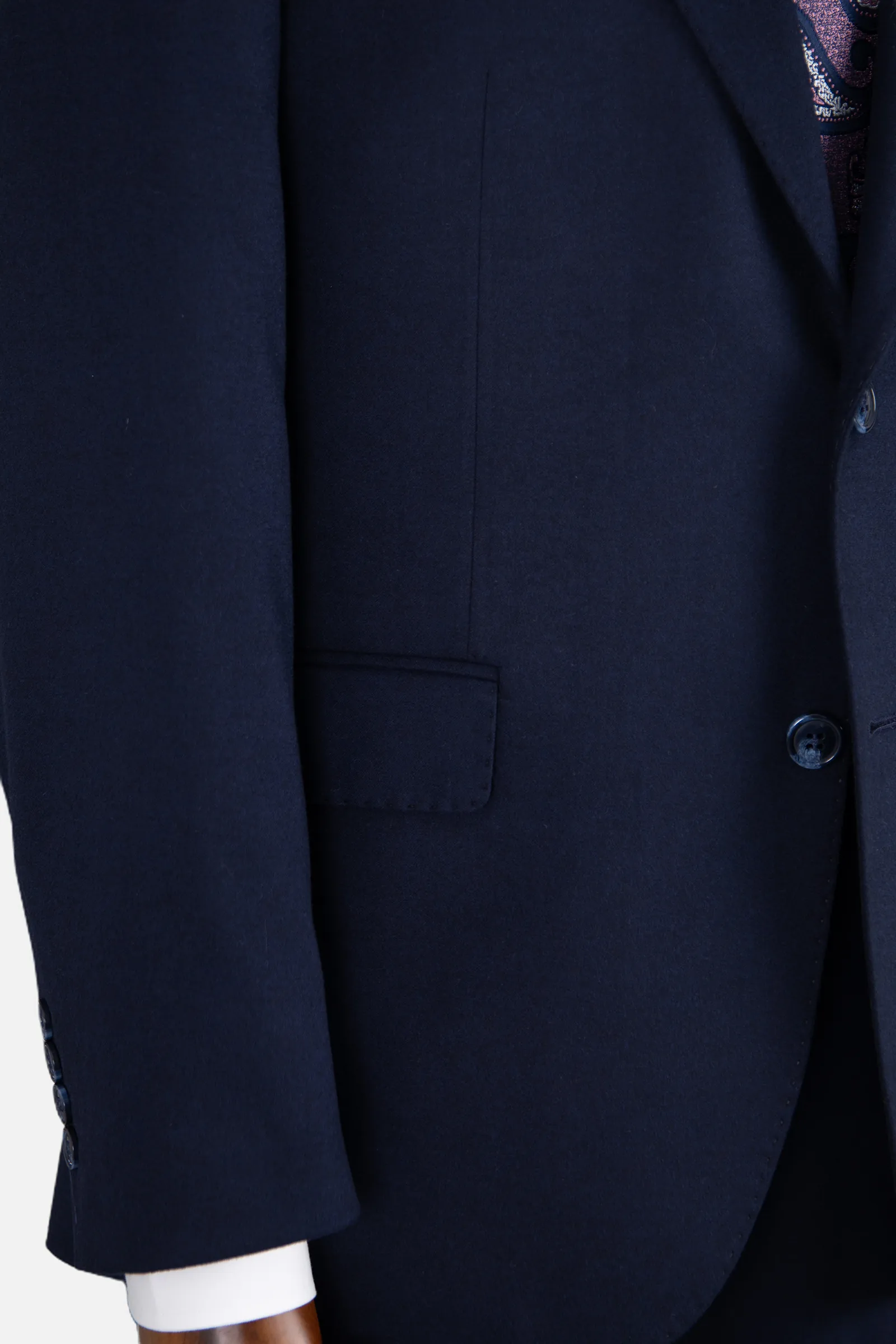 Yün Düz Takım Elbise - Lacivert