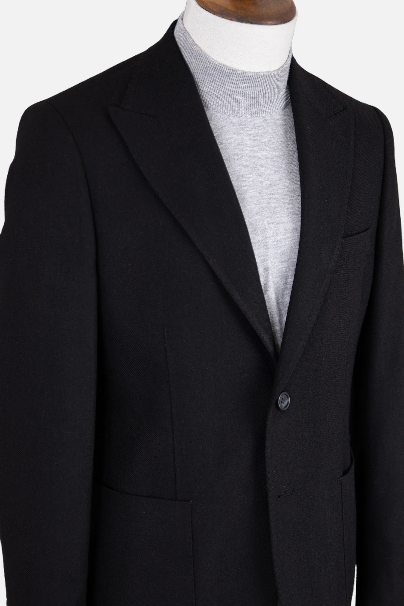 Casual Yün Ceket - Siyah