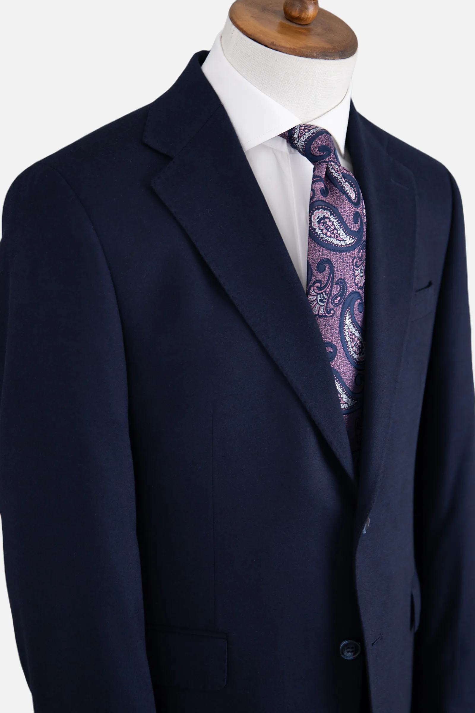 Yün Düz Takım Elbise - Lacivert