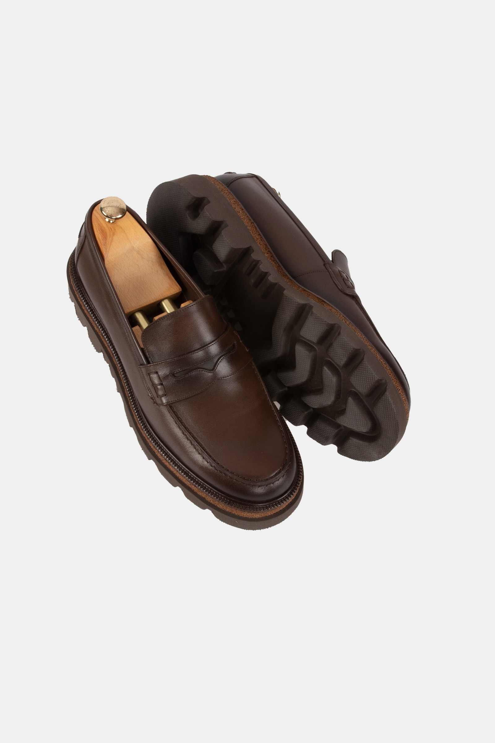 Erkek Loafer Deri Ayakkabı - Kahverengi