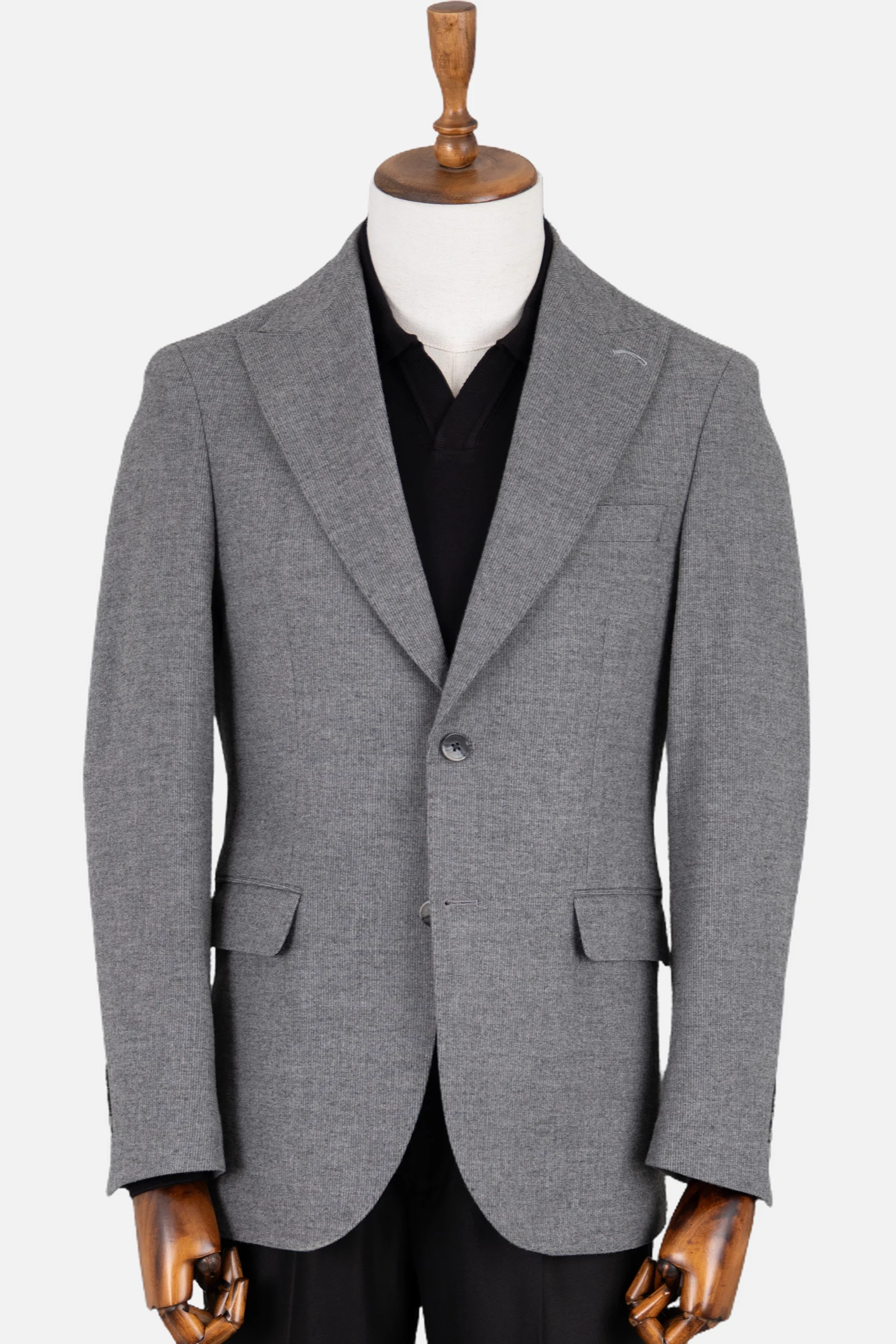 Casual Yün Ceket - Gri