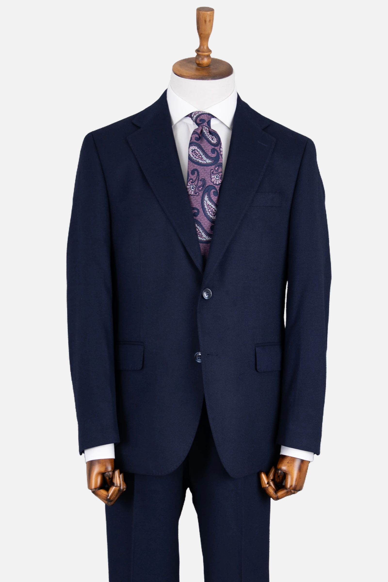 Yün Düz Takım Elbise - Lacivert