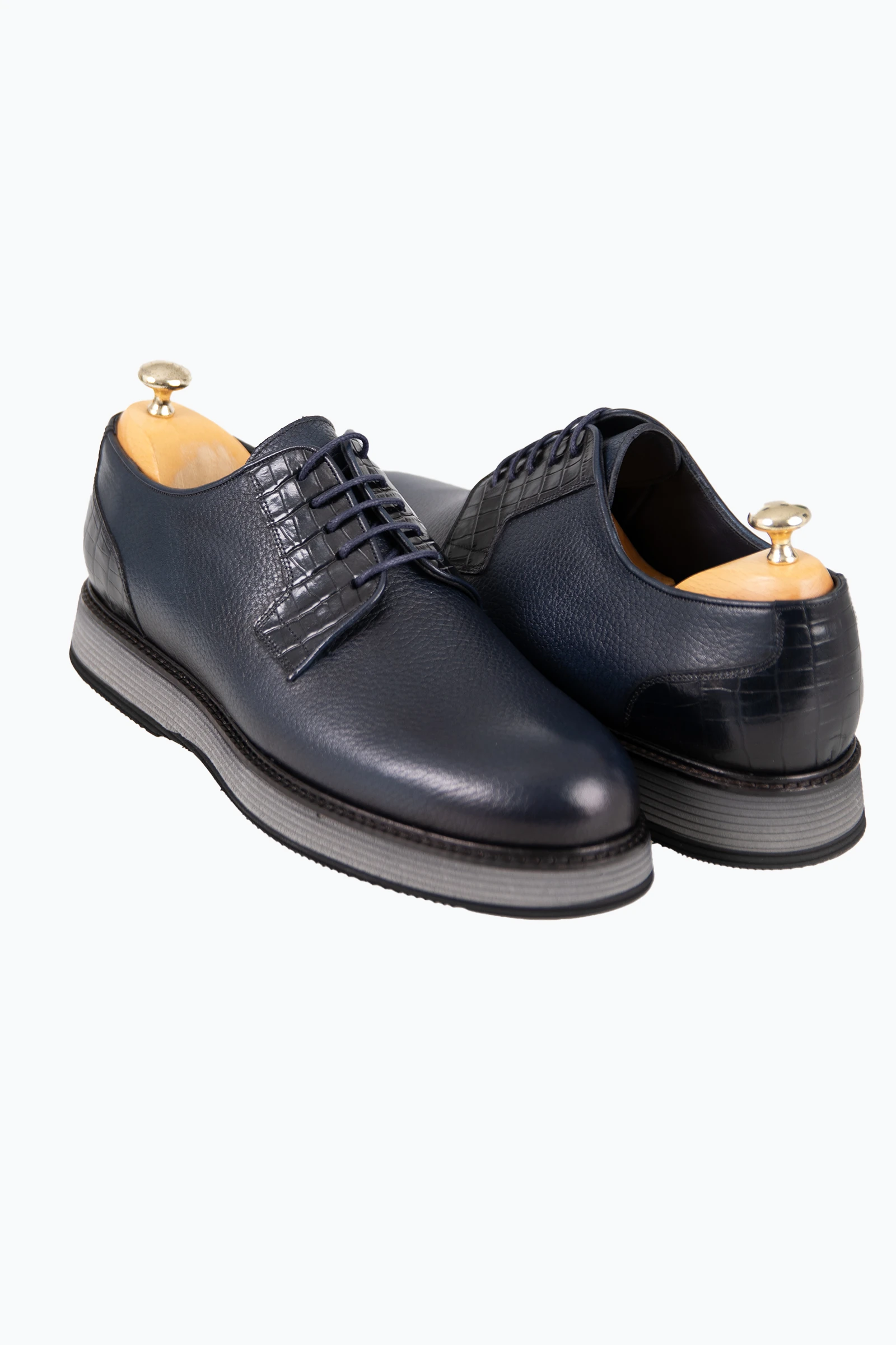 Erkek Bağcıklı Eva Taban Ayakkabı - Lacivert