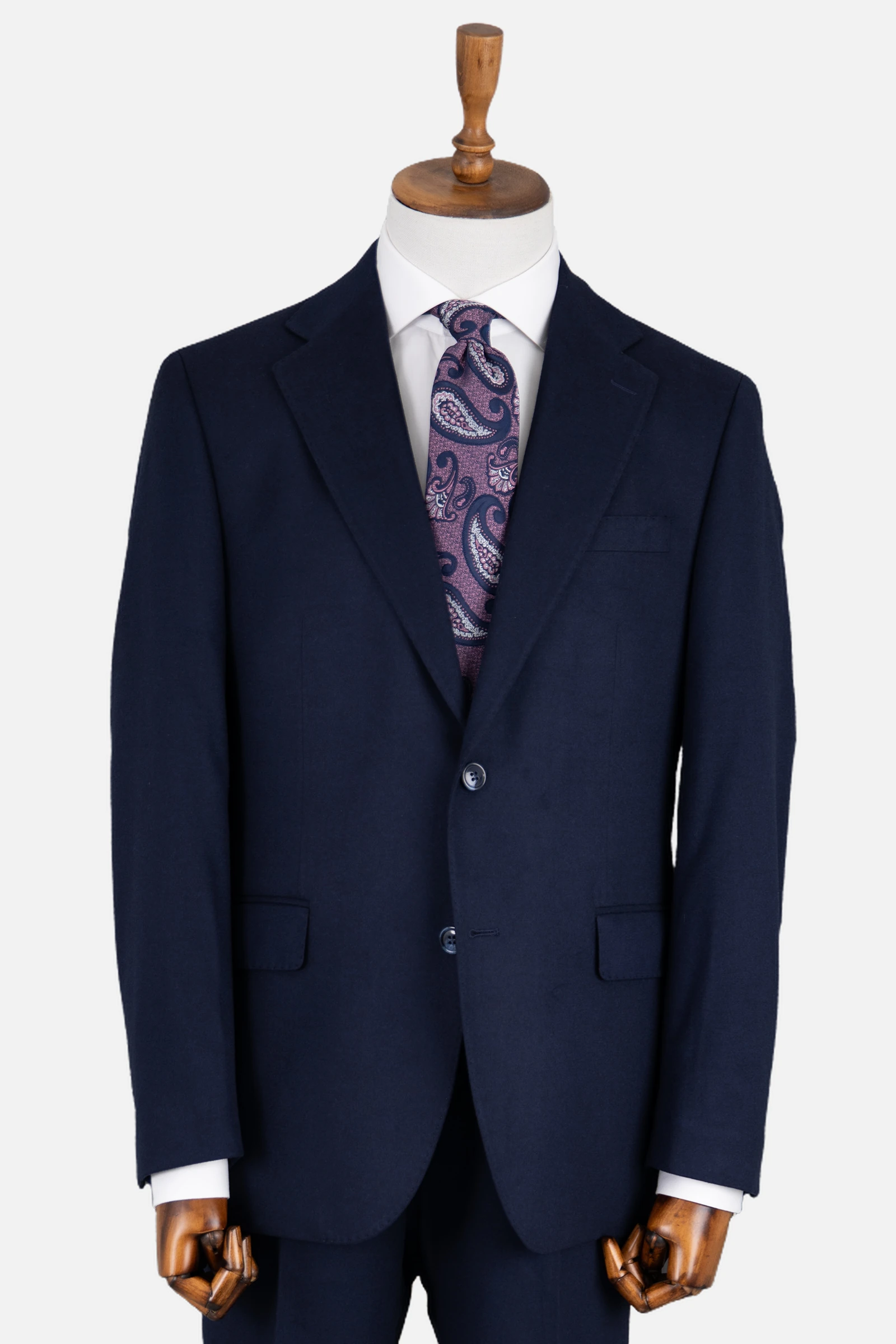 Yün Düz Takım Elbise - Lacivert