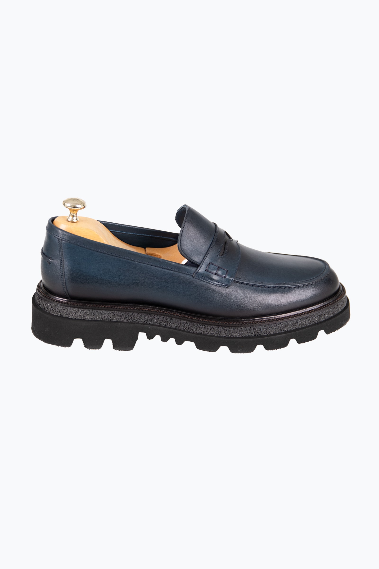 Erkek Loafer Deri Ayakkabı - Lacivert