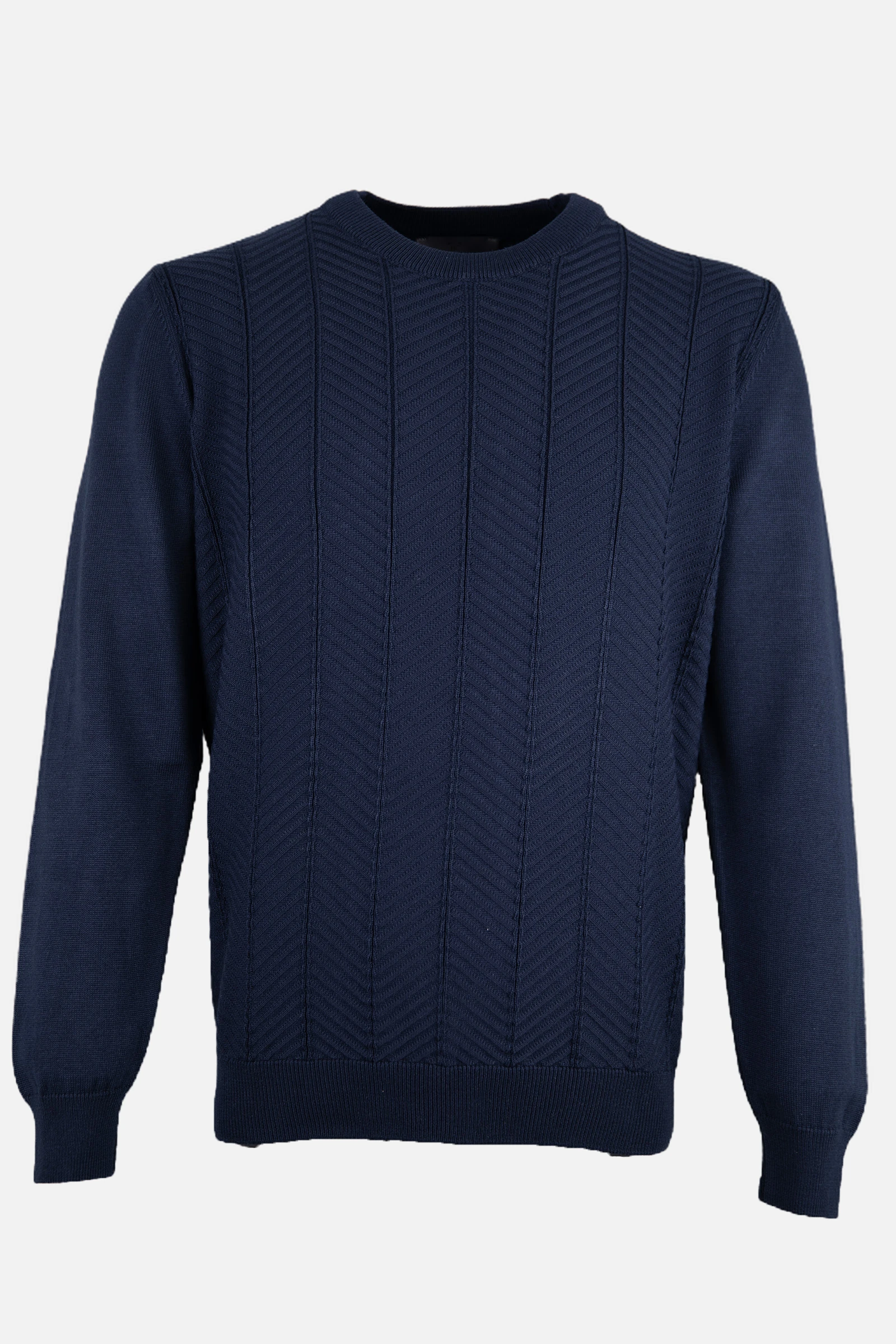 Bisiklet Yaka Triko I Kazak - Lacivert