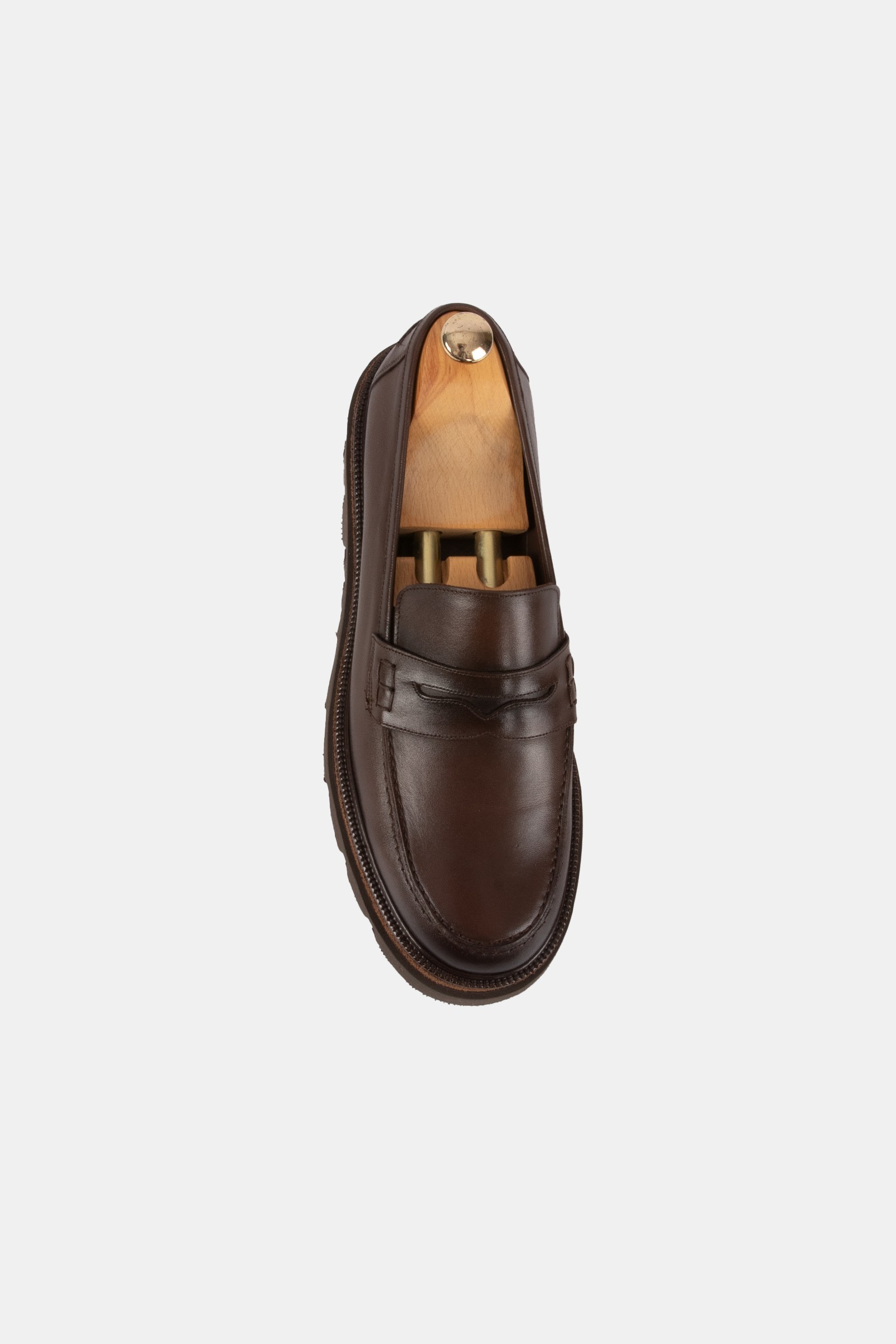 Erkek Loafer Deri Ayakkabı - Kahverengi