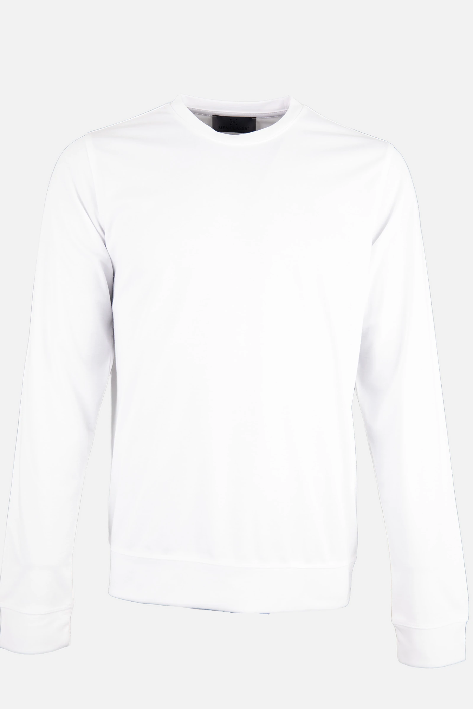 Bisiklet Yaka Sweatshirt - Beyaz