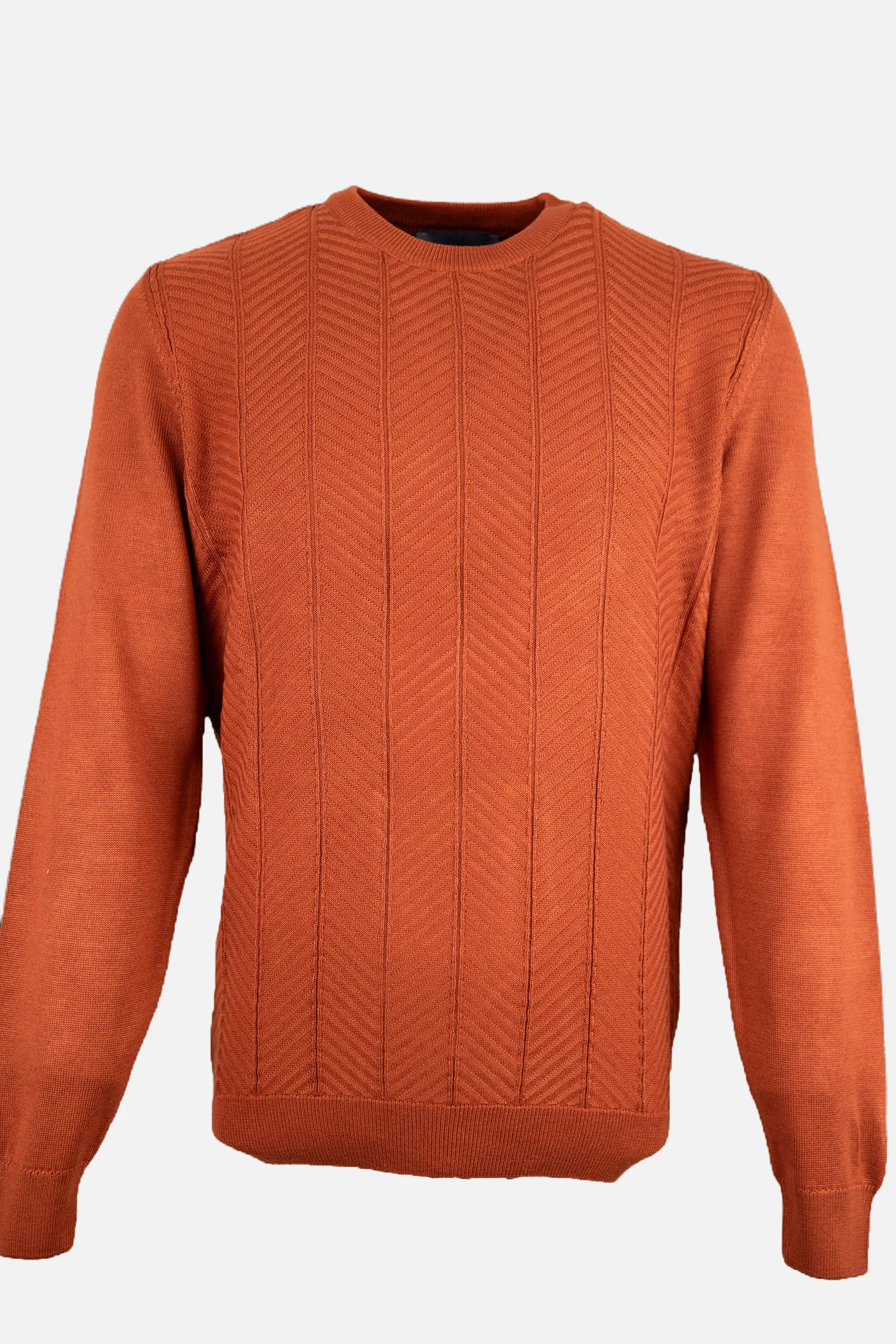 Bisiklet Yaka Triko I Kazak - Kiremit