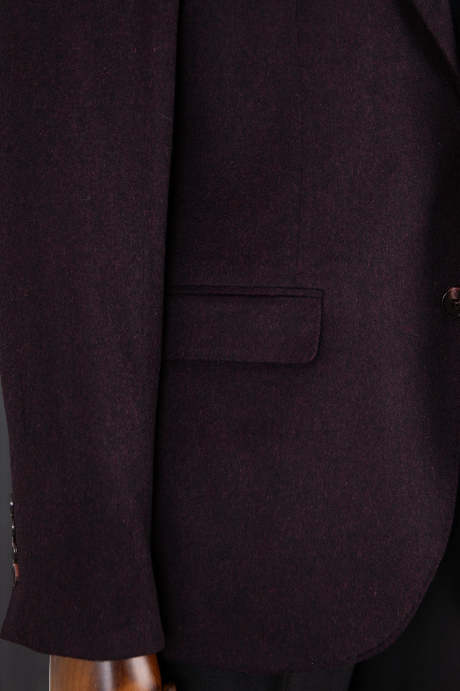 Casual Yün Ceket - BORDO