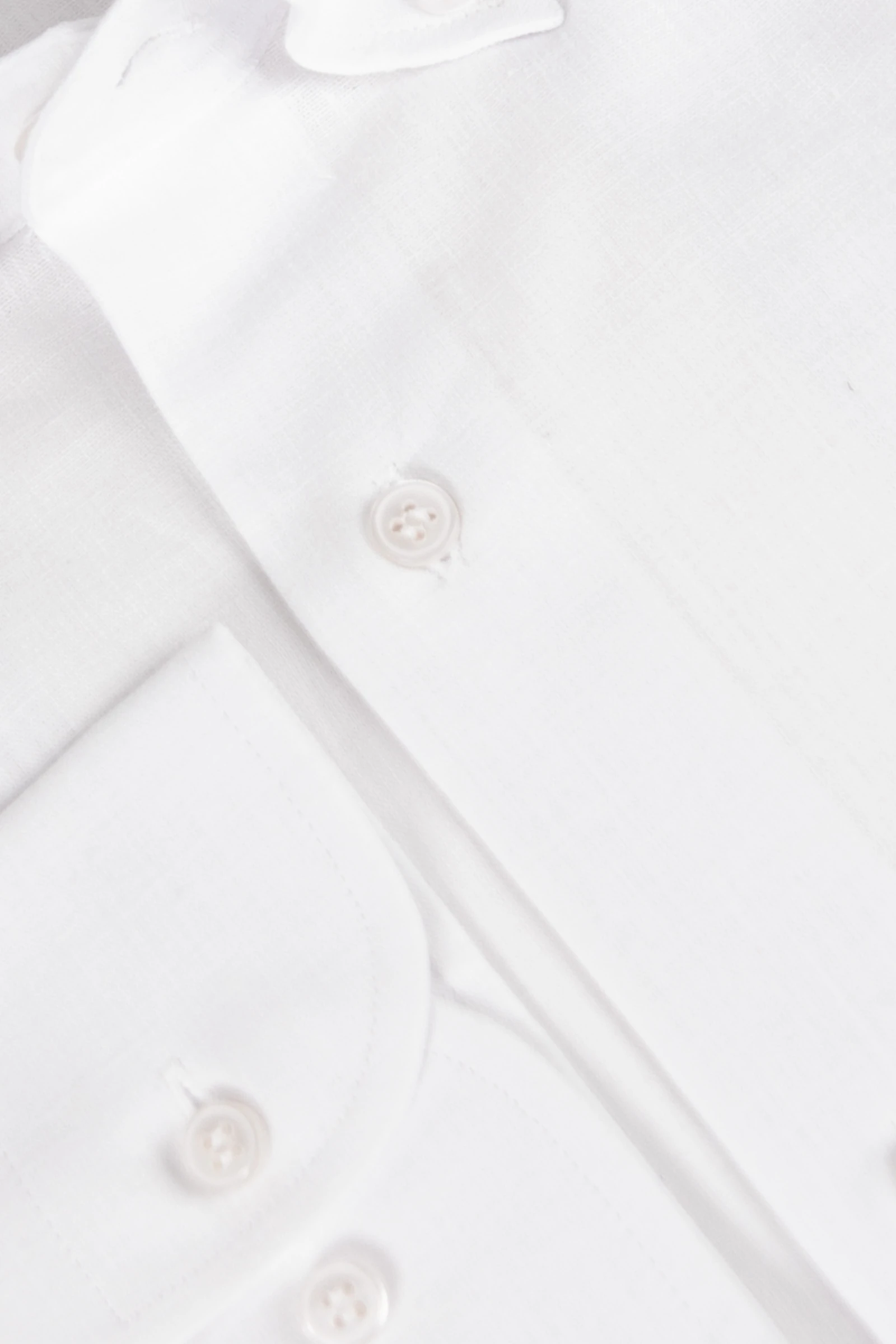 Erkek Keten Gömlek - Beyaz