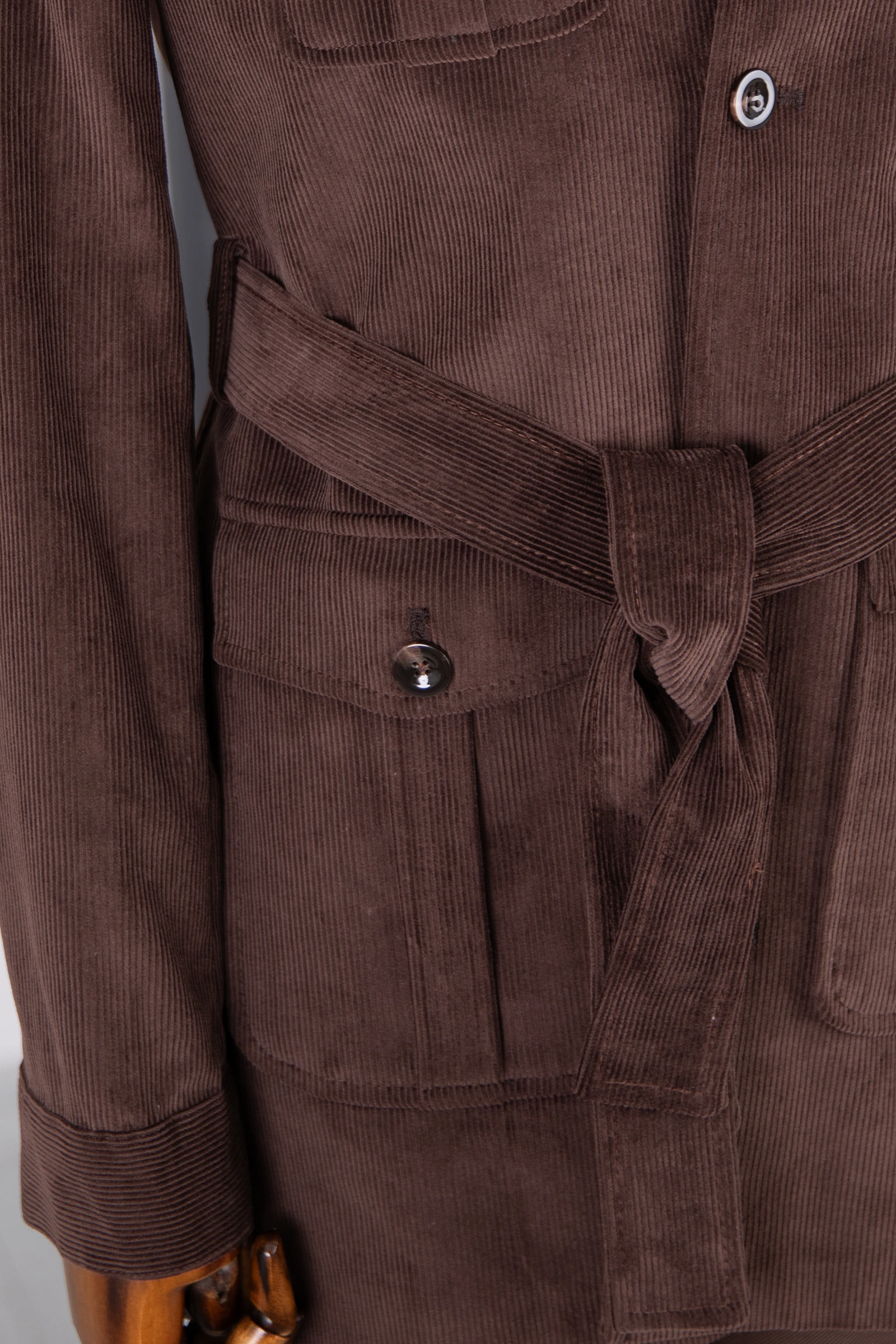 Kadife Kuşaklı Trençkot