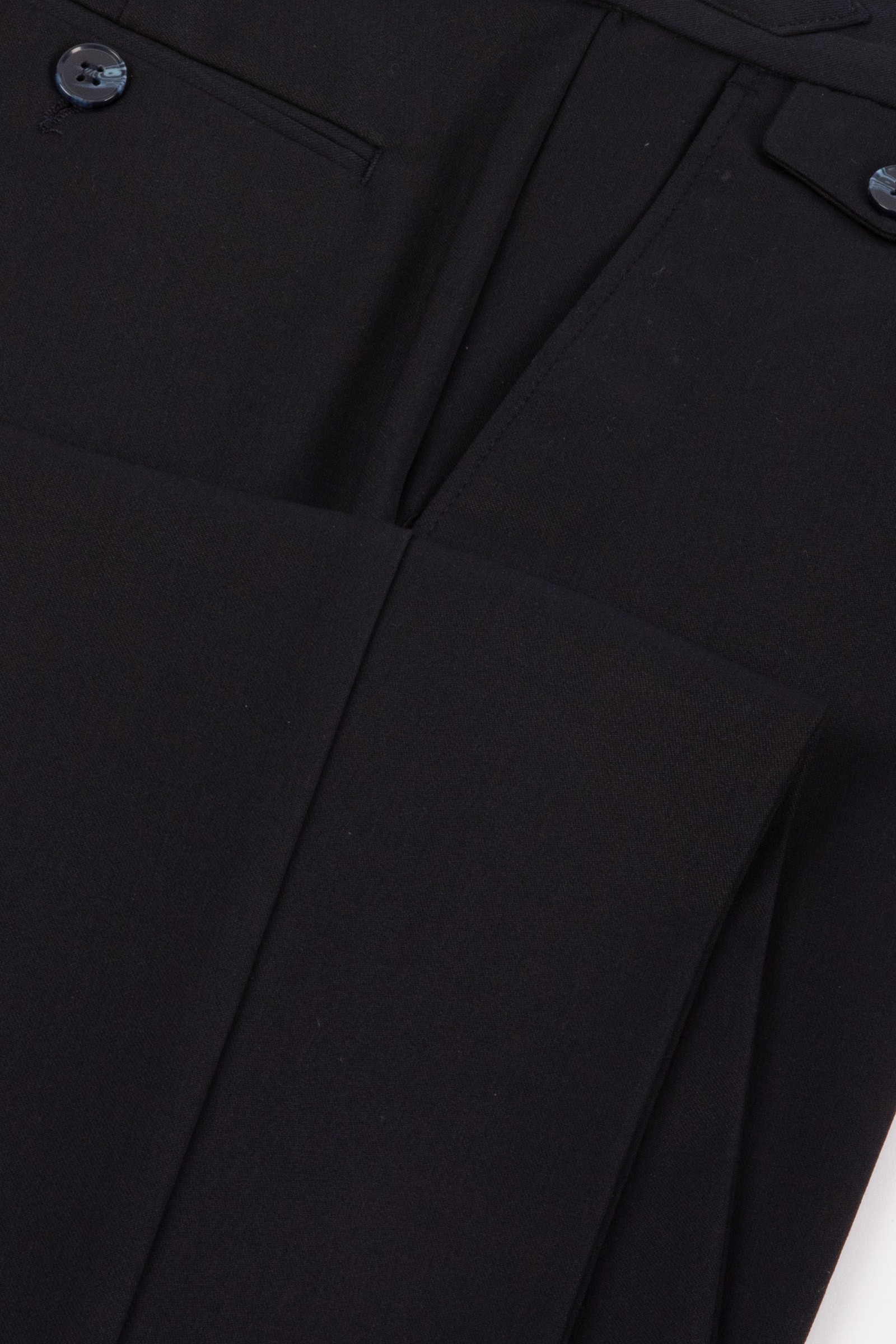Erkek Tek Pile Tokalı Pantolon - Lacivert